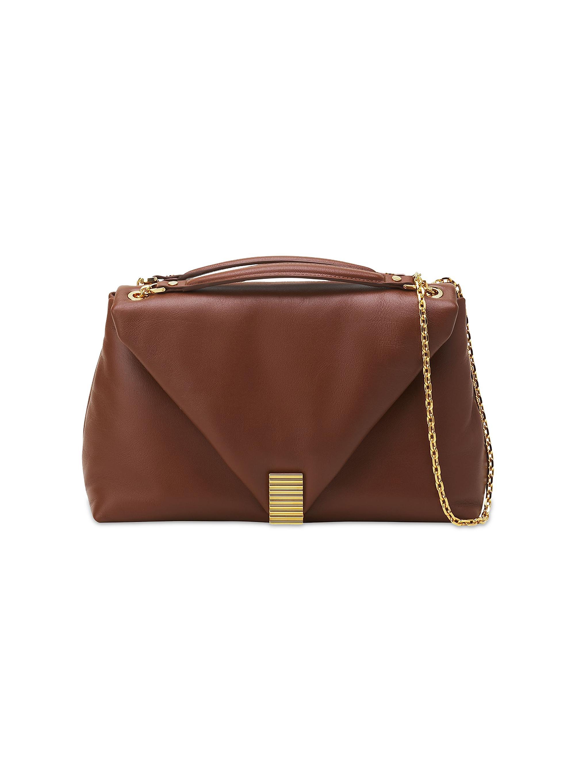 Lanvin Women's Concerto Arpège Soft Leather Crossbody Bag - Chestnuts