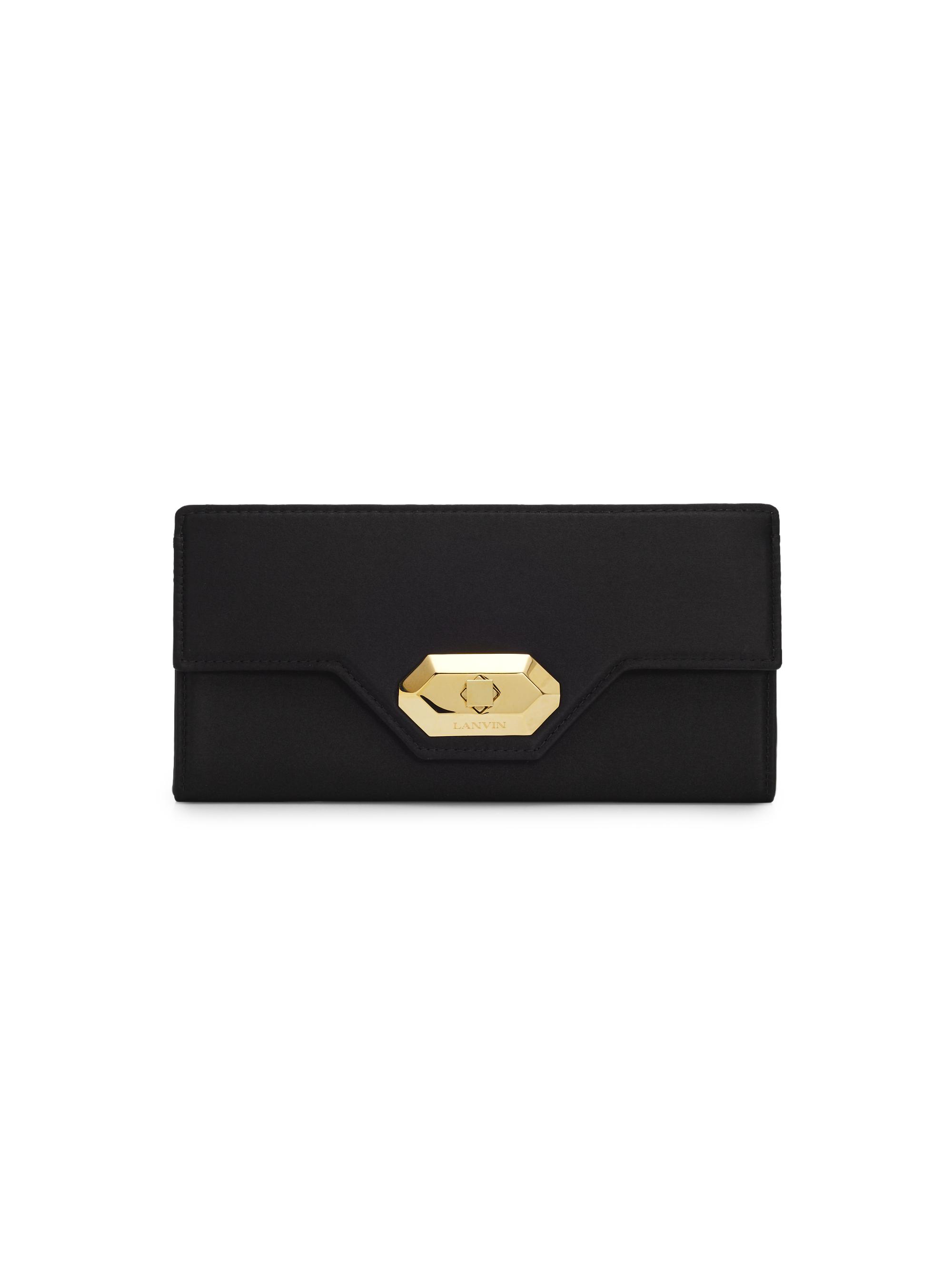 Lanvin Women's Small Silk Evening Pouch - Black