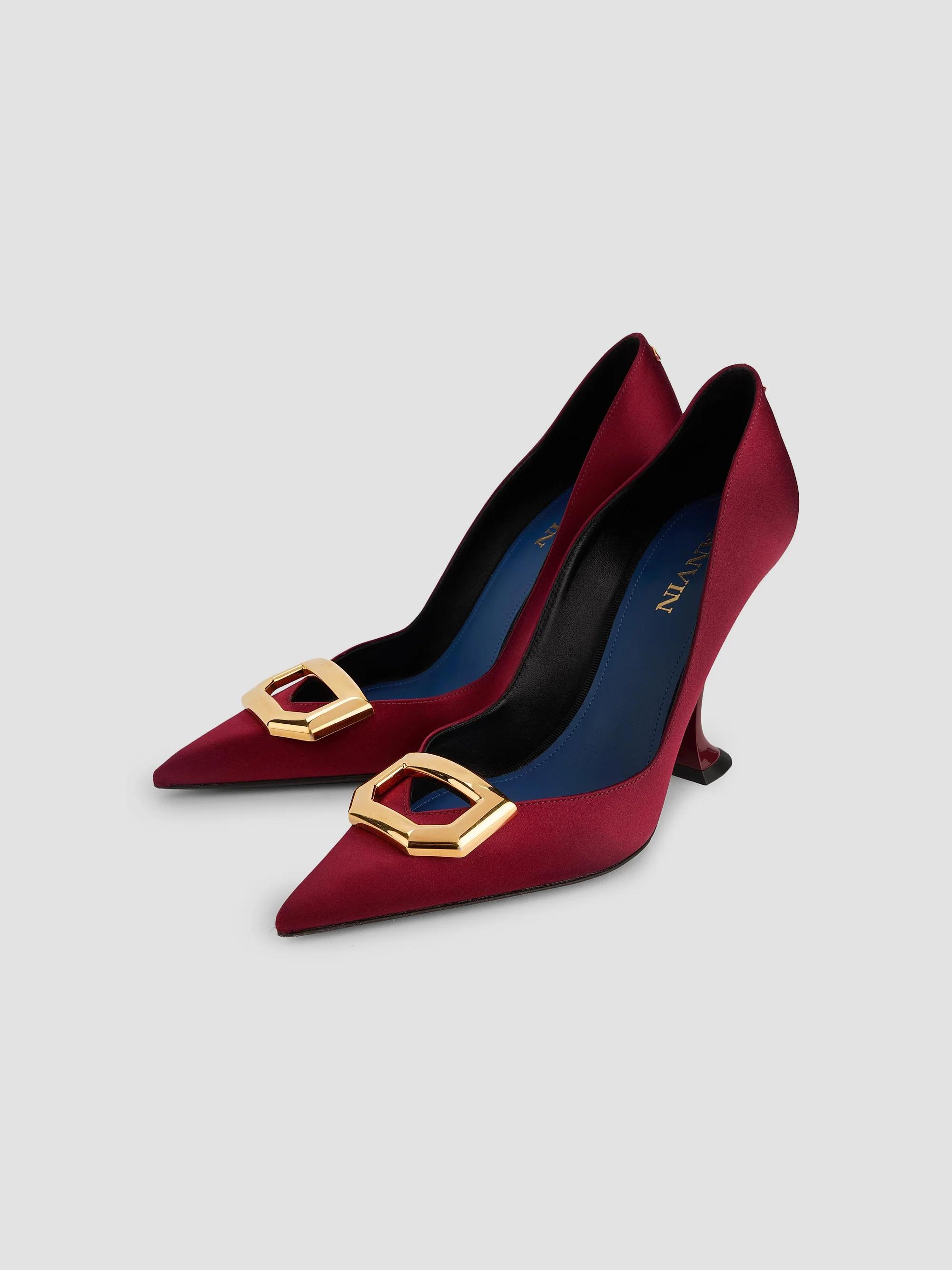 Lanvin 100MM Midnight Step Buckle Pumps | Saks Fifth Avenue