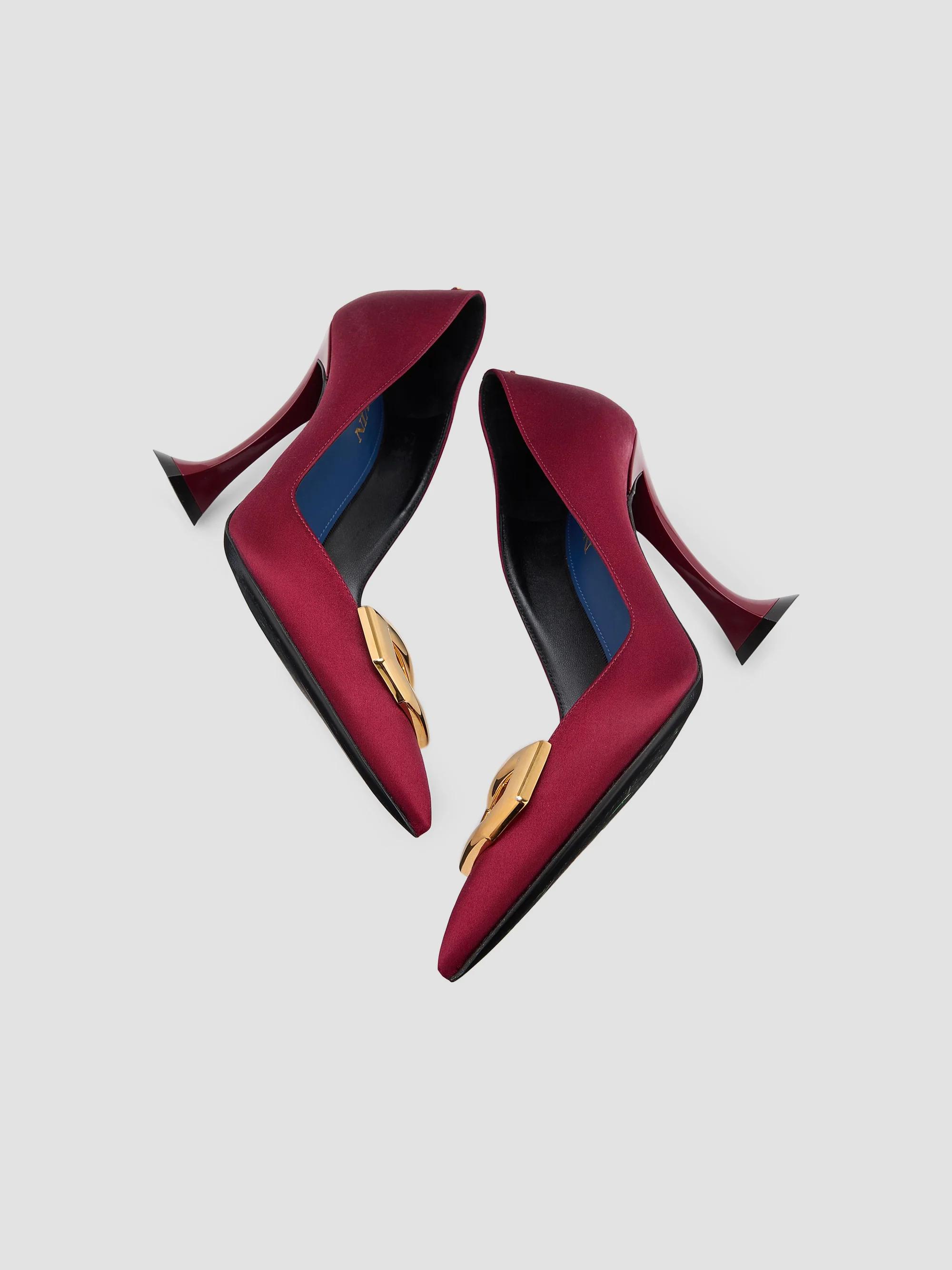 Lanvin 100MM Midnight Step Buckle Pumps | Saks Fifth Avenue