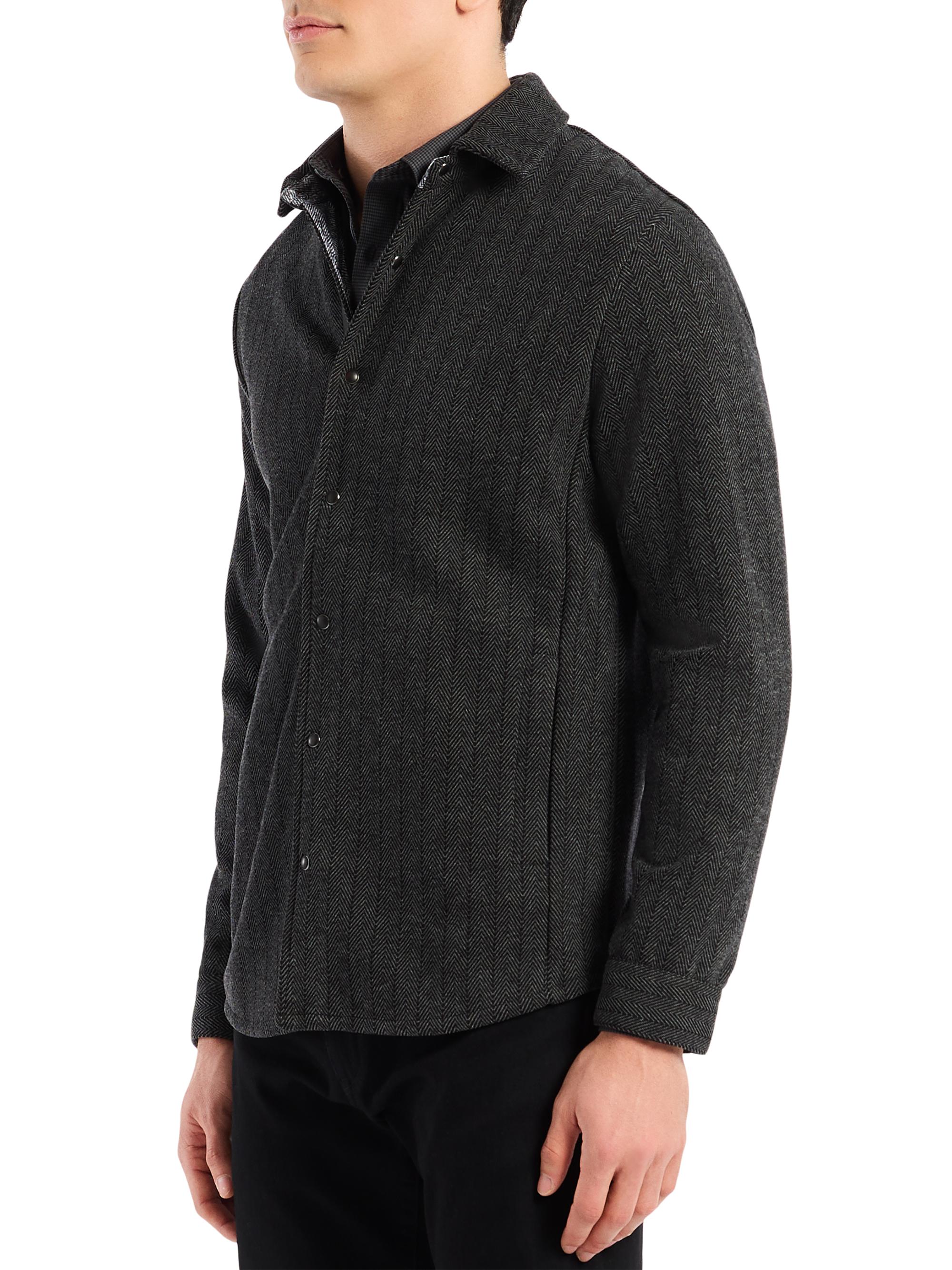 Robert Graham Men's Wylie Plaid Shirt Jacket - Black | Thumbnail 3