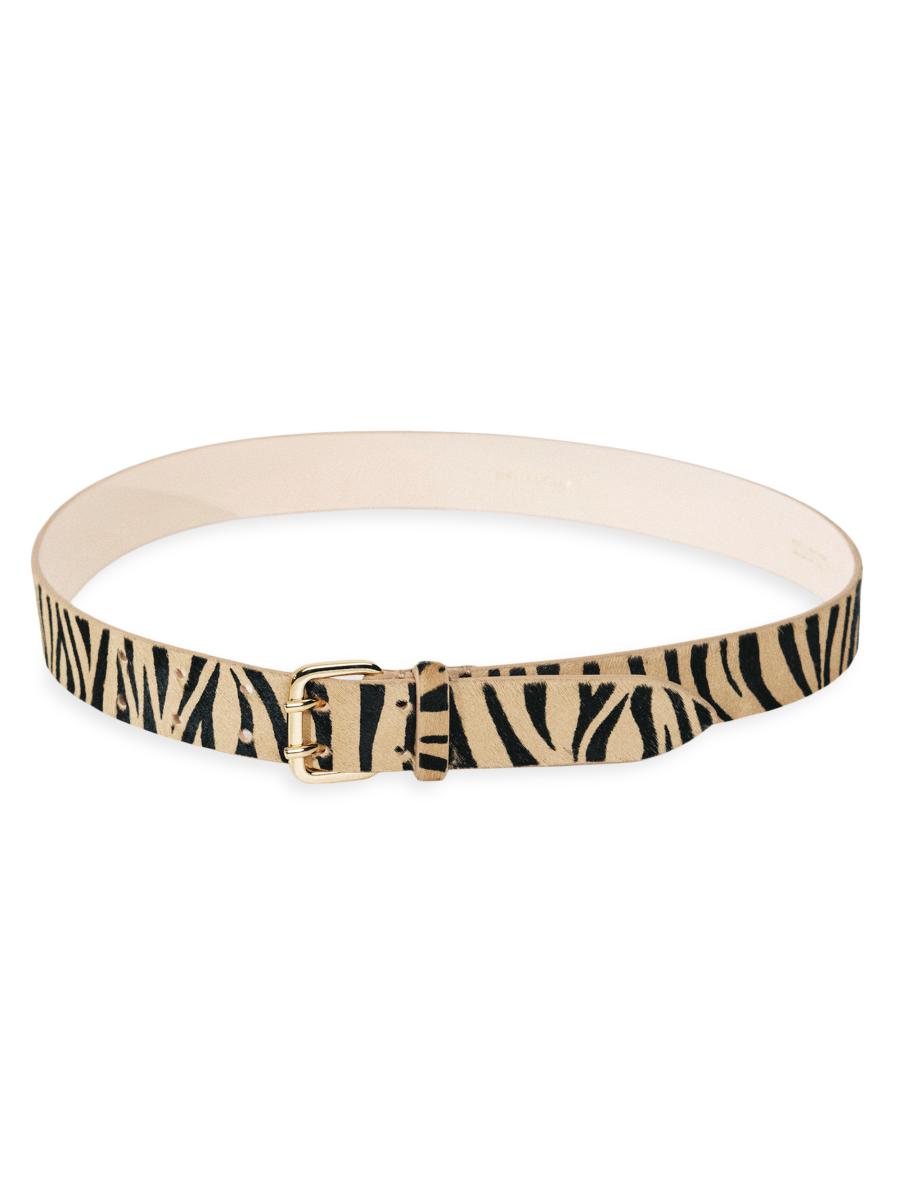 Déhanche Mini Hutch Animal-Printed Pony Hair Belt | Saks Fifth Avenue