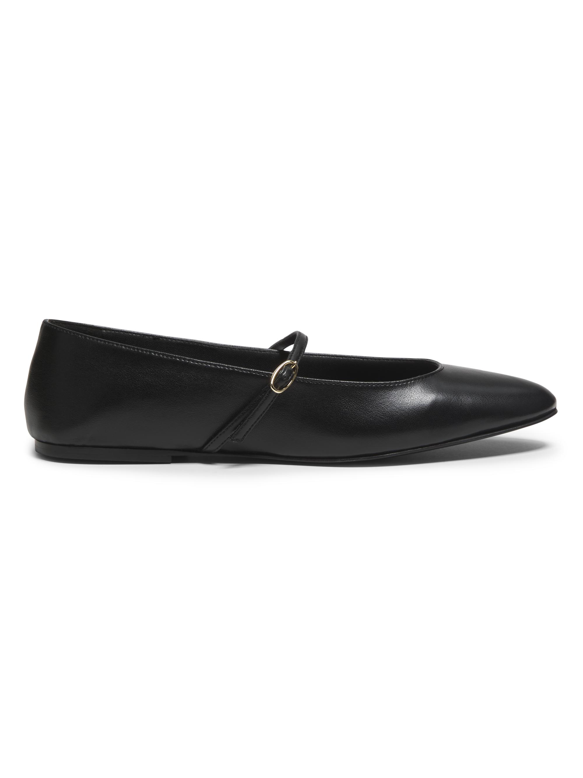 AERA Women's Mina Vegan Almond-Toe Mary Janes - Black