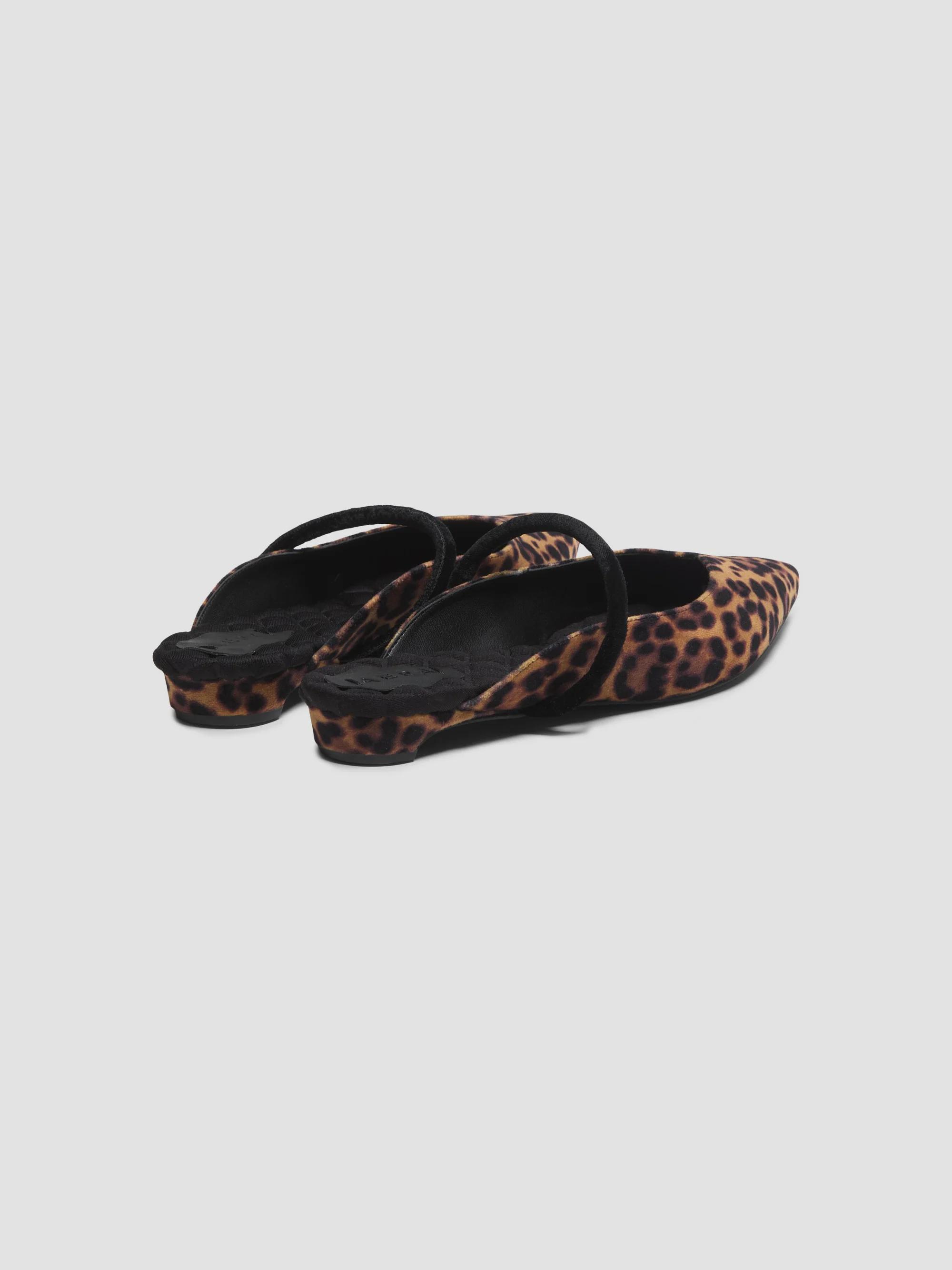Leopard-Print Mules