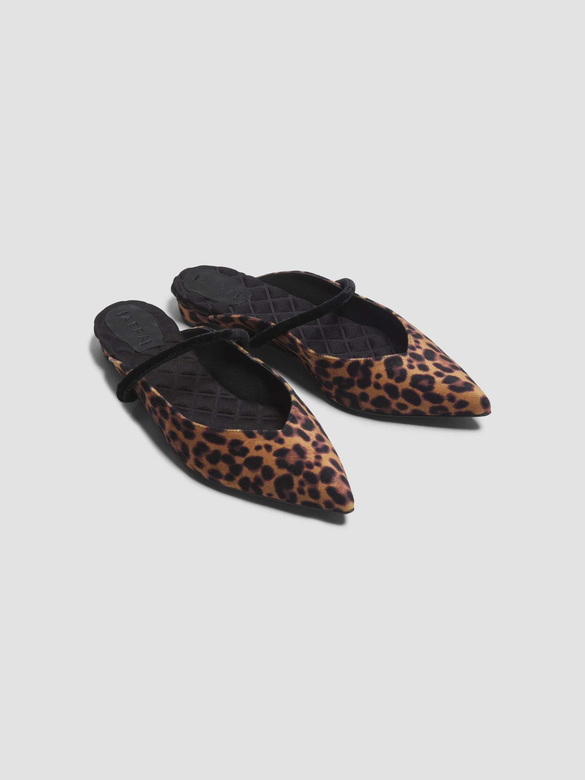 Leopard-Print Mules