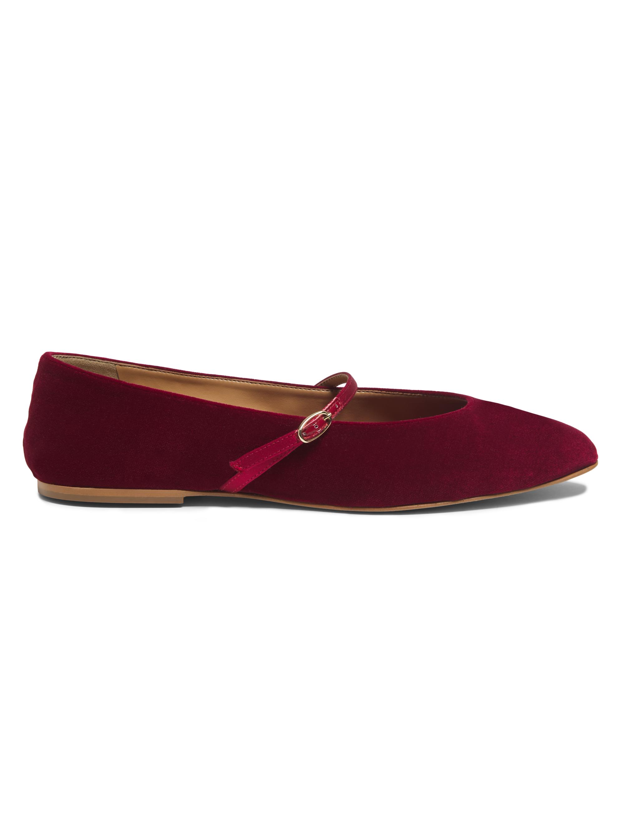 Aera Women's Mina Mary Janes - Deep Crimson