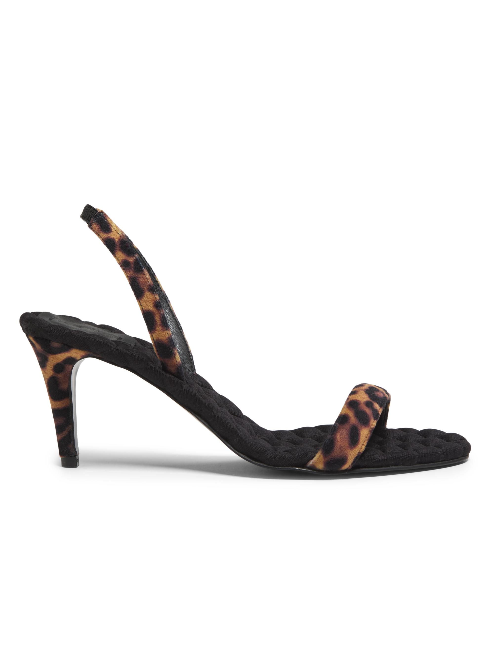 AERA Women's Claudia 70MM Vegan Leopard-Print Slingback Sandals - Leopardo