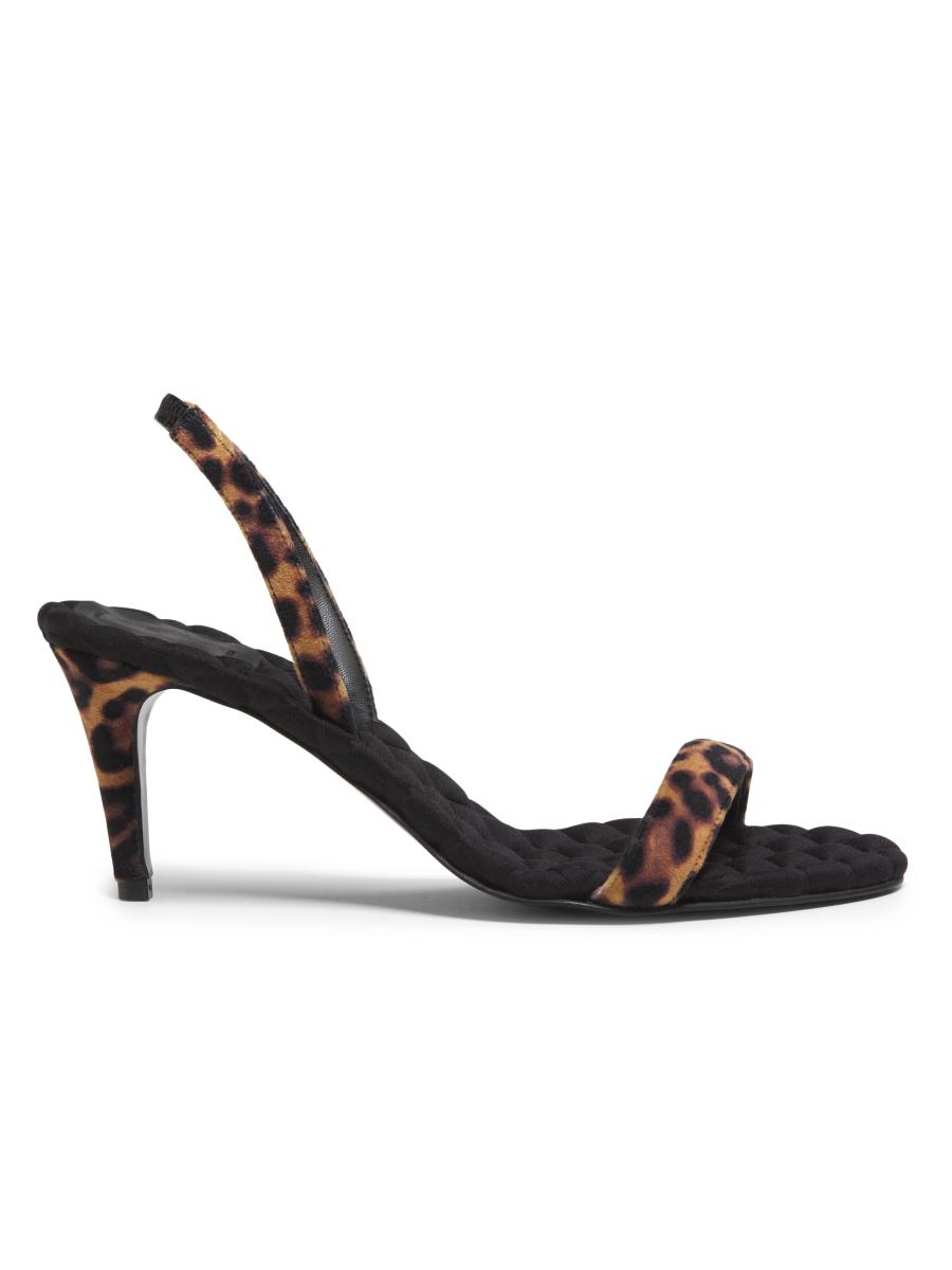 Aera Women's Claudia 70mm Leopard-print Slingback Sandals In Brown