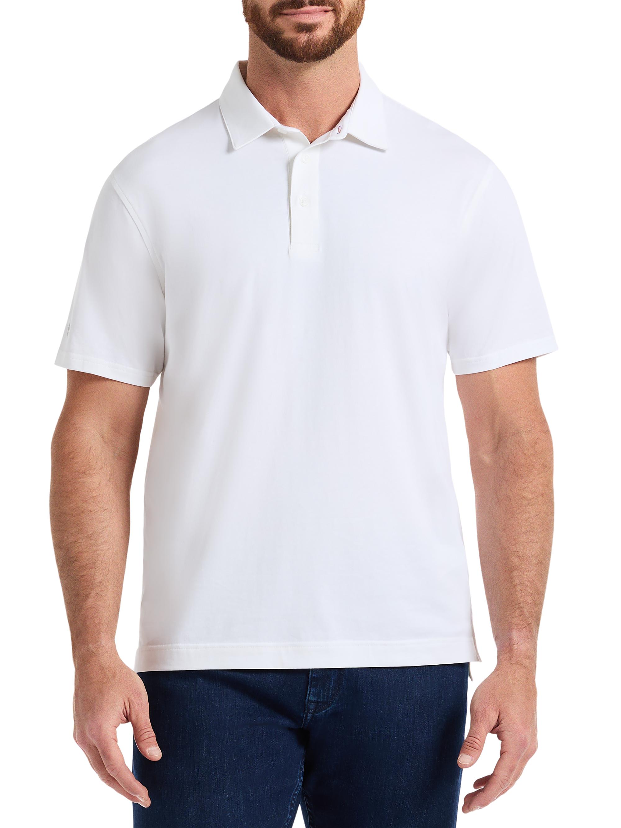 Robert Graham Men's Furlan Stretch Cotton Polo Shirt - White