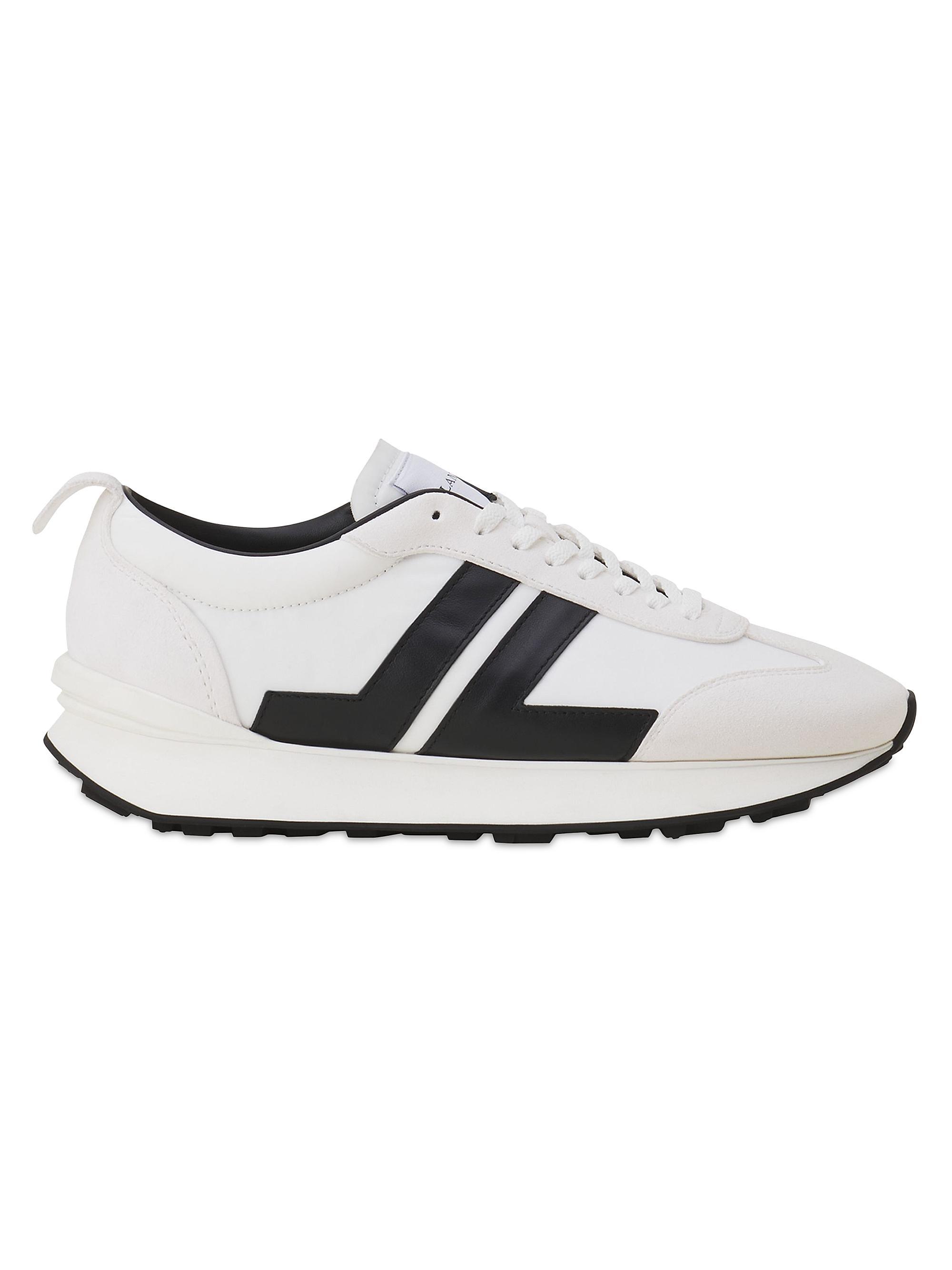 Lanvin Men's Bumpr Nylon Sneakers - Blancnoir
