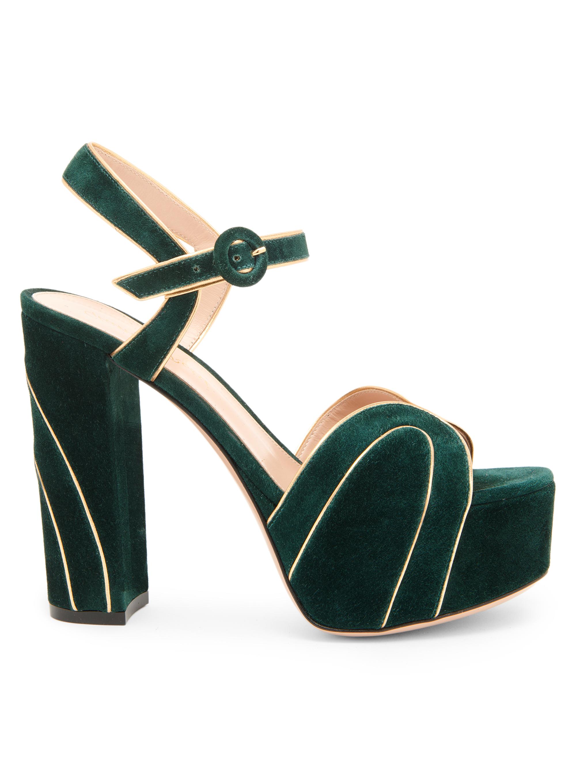 Gianvito Rossi 120MM Suede Platform Sandals Saks Fifth Avenue