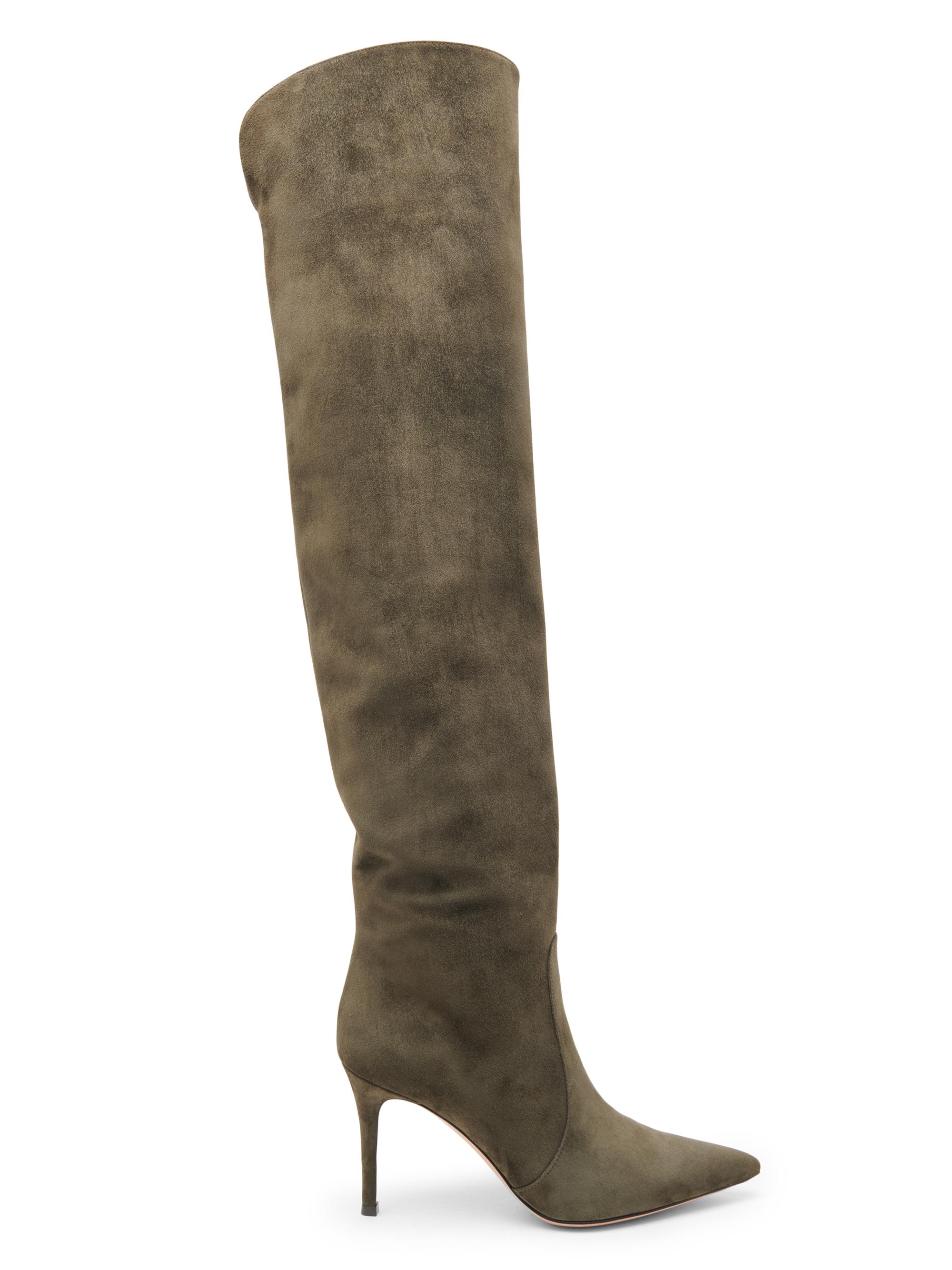 Jimmy Choo Alizze 85MM Suede Knee-High Boots | Saks Fifth Avenue