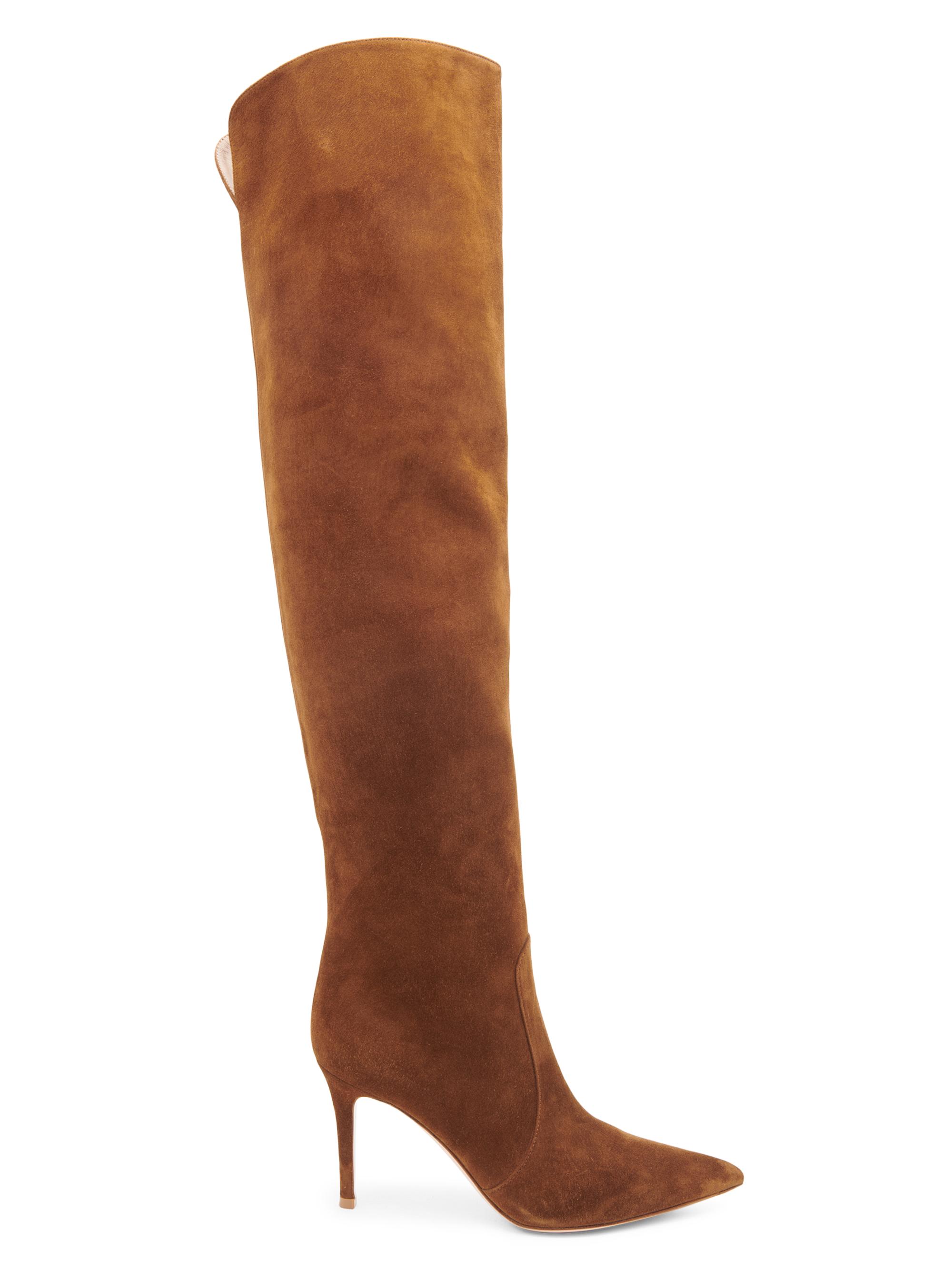 Gianvito Rossi Women's Hansen 85MM Suede Knee-High Boots - Texas