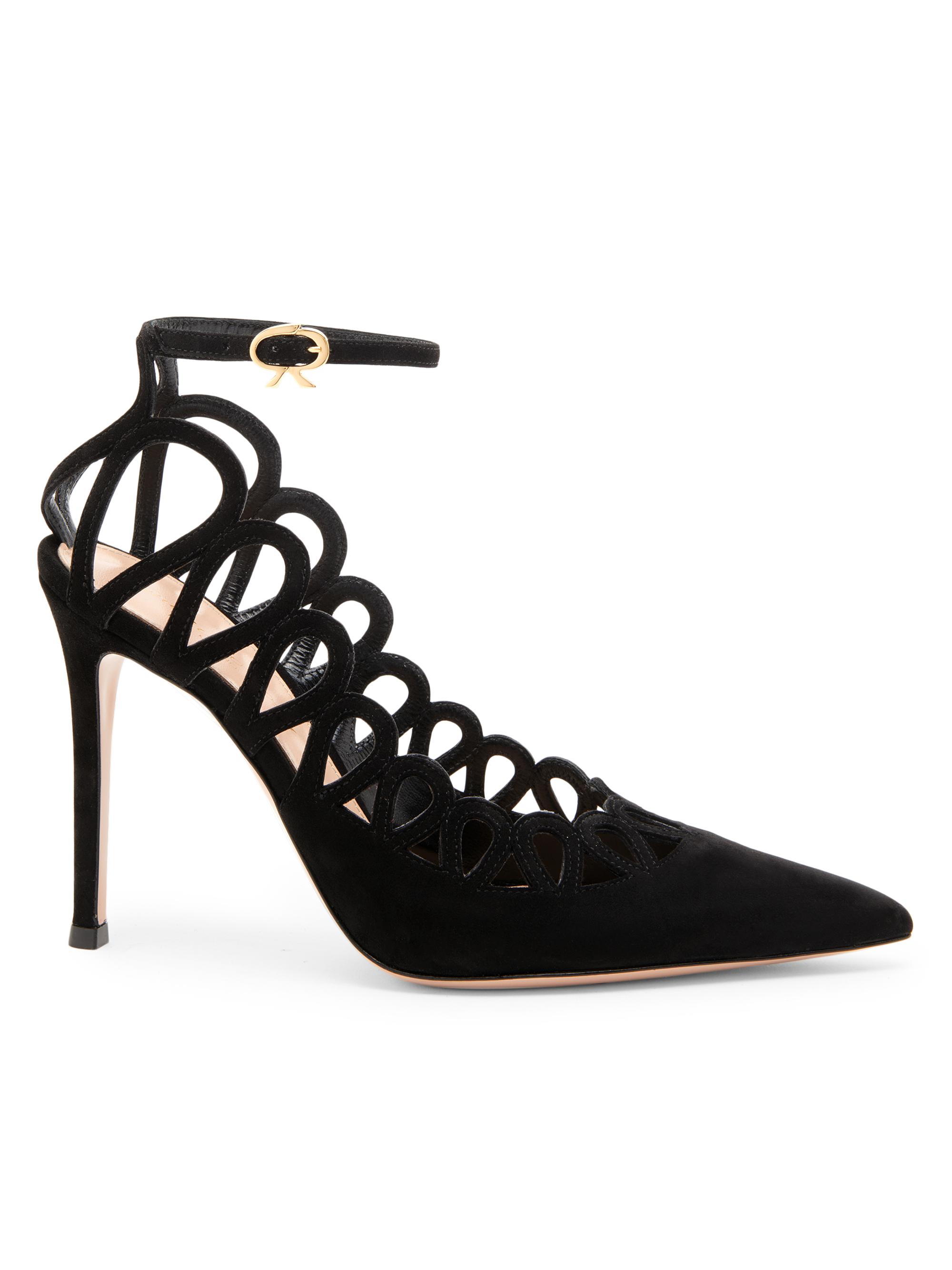 Gianvito Rossi Women's 105MM Suede Pumps - Black