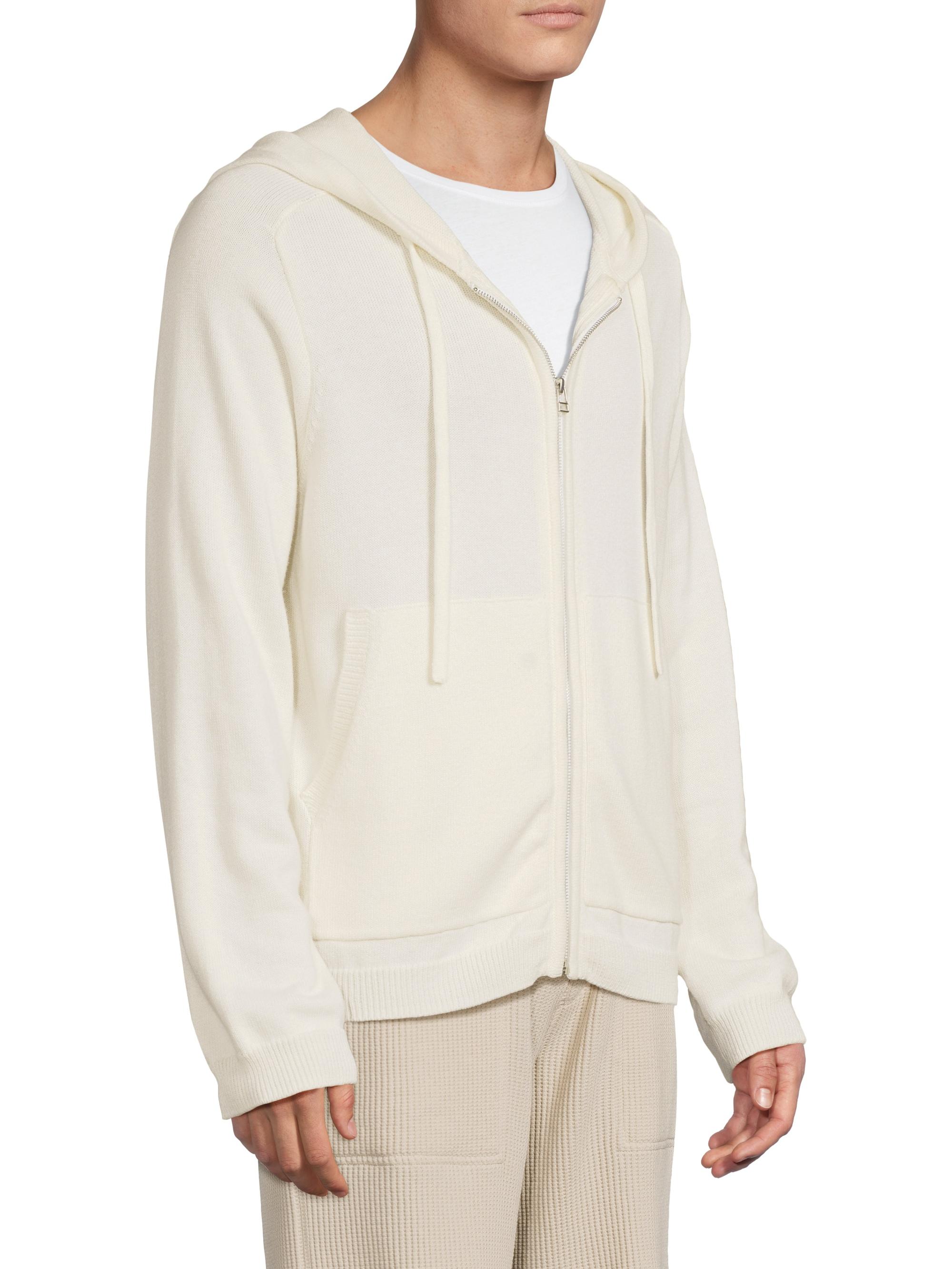 ATM Anthony Thomas Melillo Cotton-Cashmere Zip-Front Hoodie | Saks