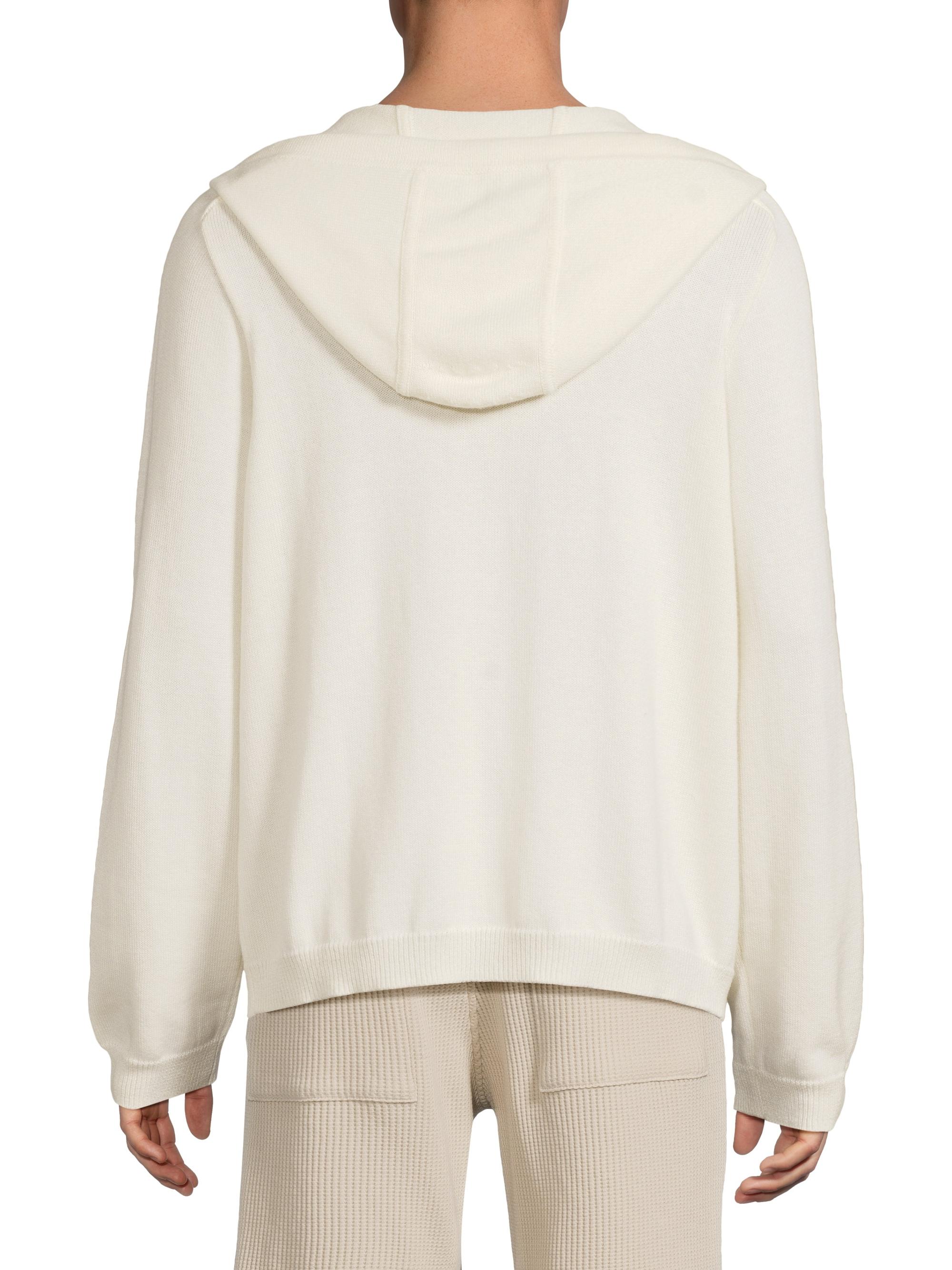ATM Anthony Thomas Melillo Cotton-Cashmere Zip-Front Hoodie | Saks