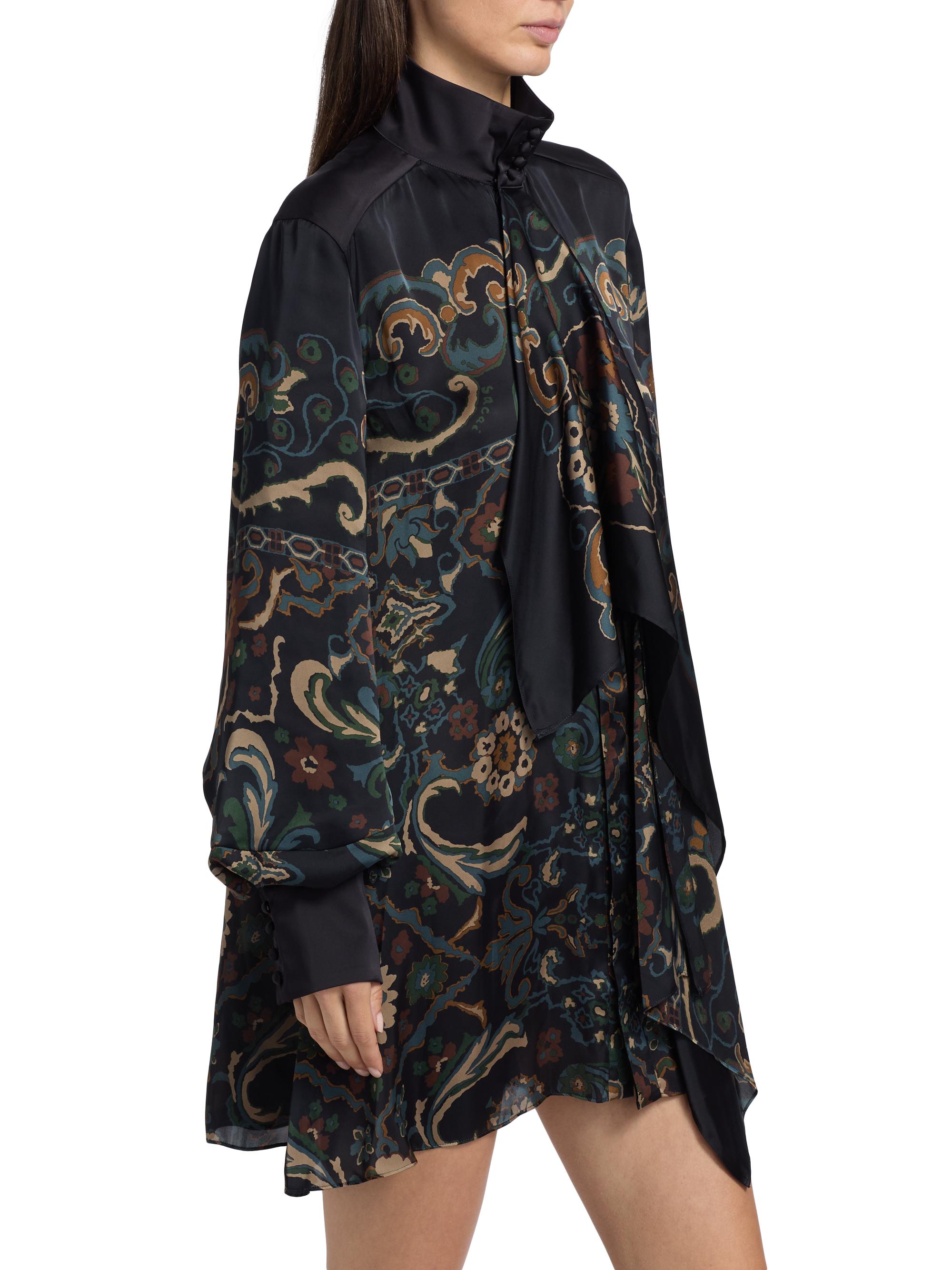 Sacai Floral Print Minidress | Saks Fifth Avenue 