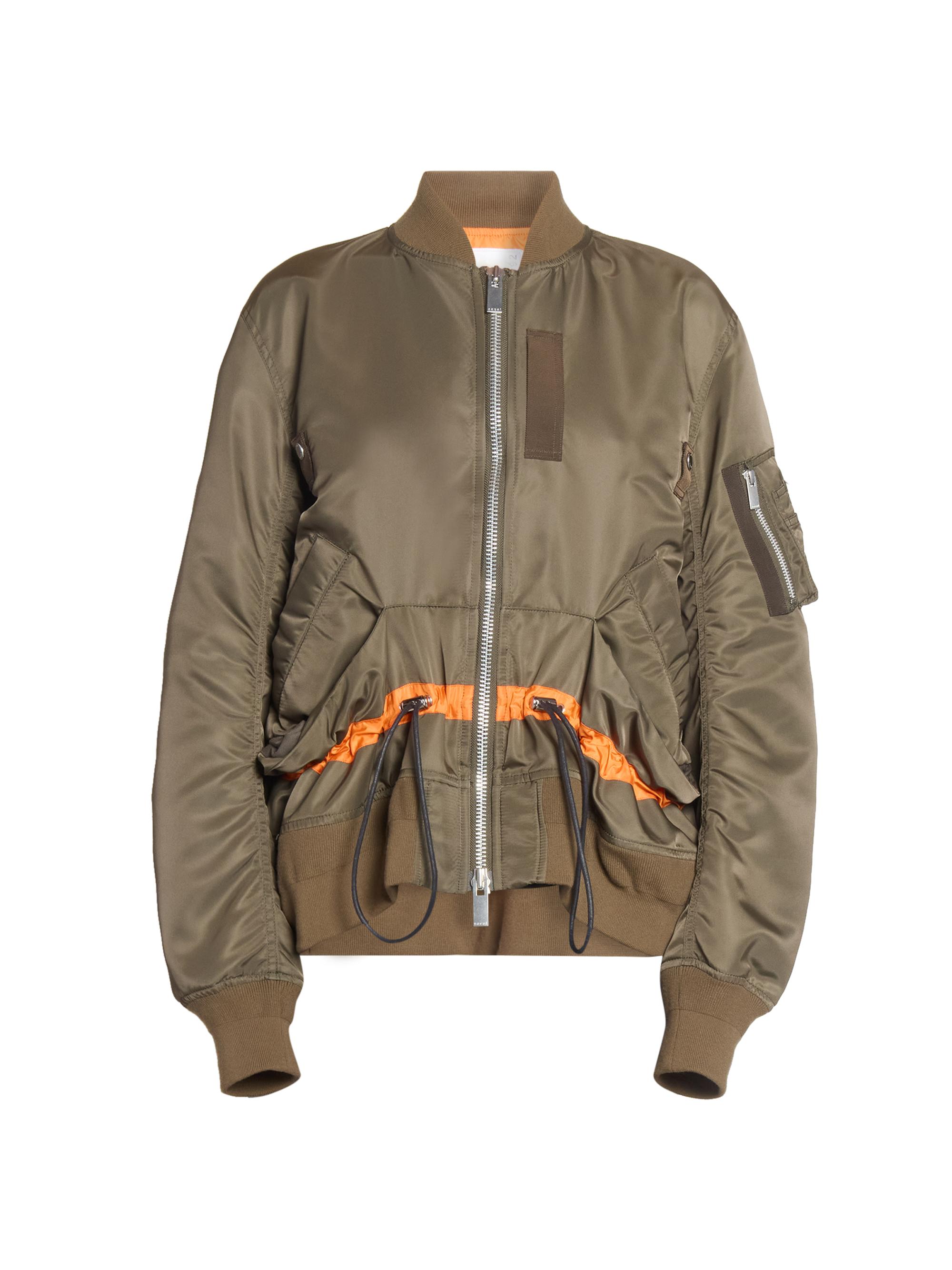 Sacai Grosgrain Nylon Twill Blouson Jacket | Saks Fifth Avenue