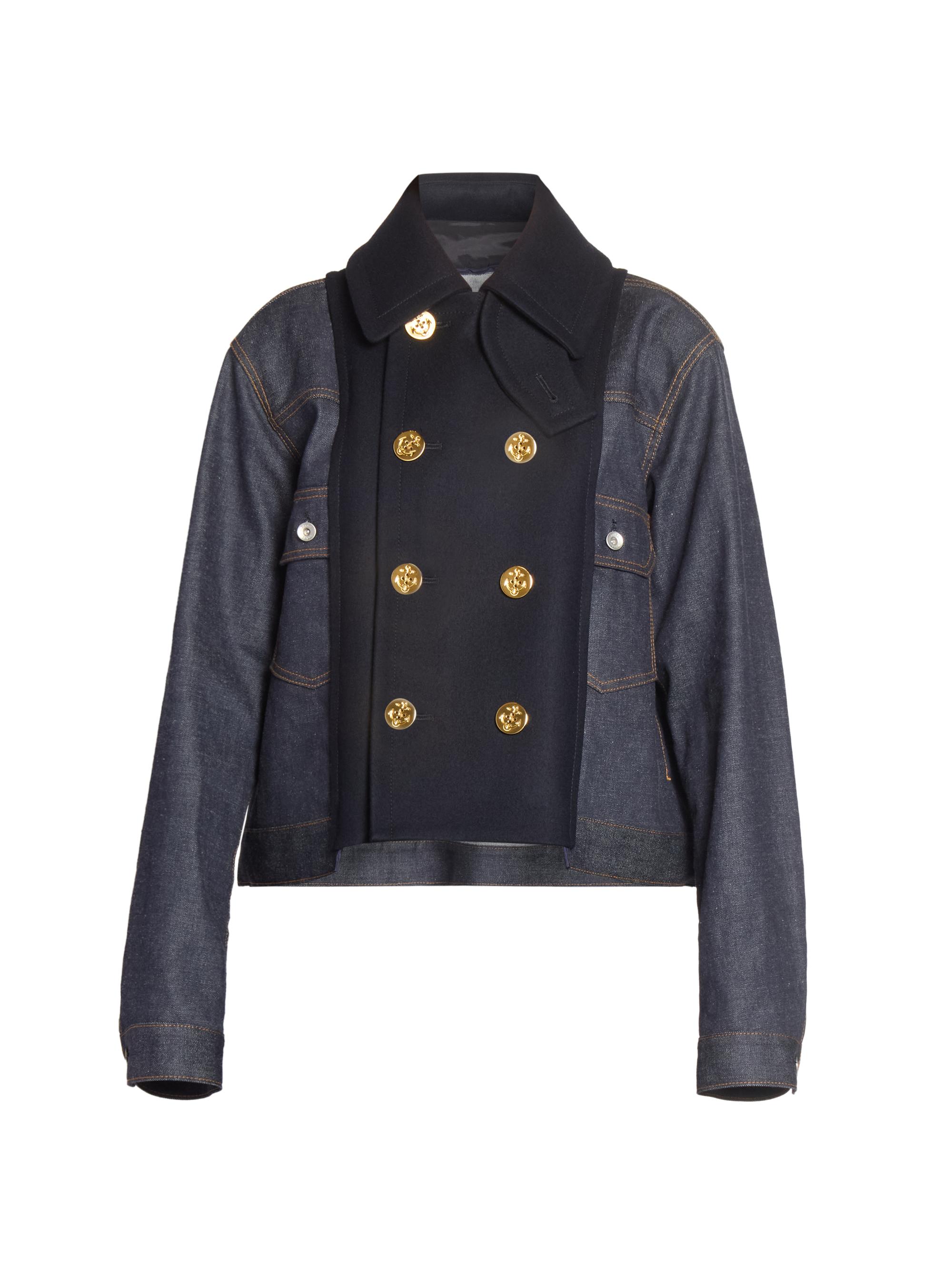 Sacai Wool Melton X Puffer | Saks Fifth Avenue