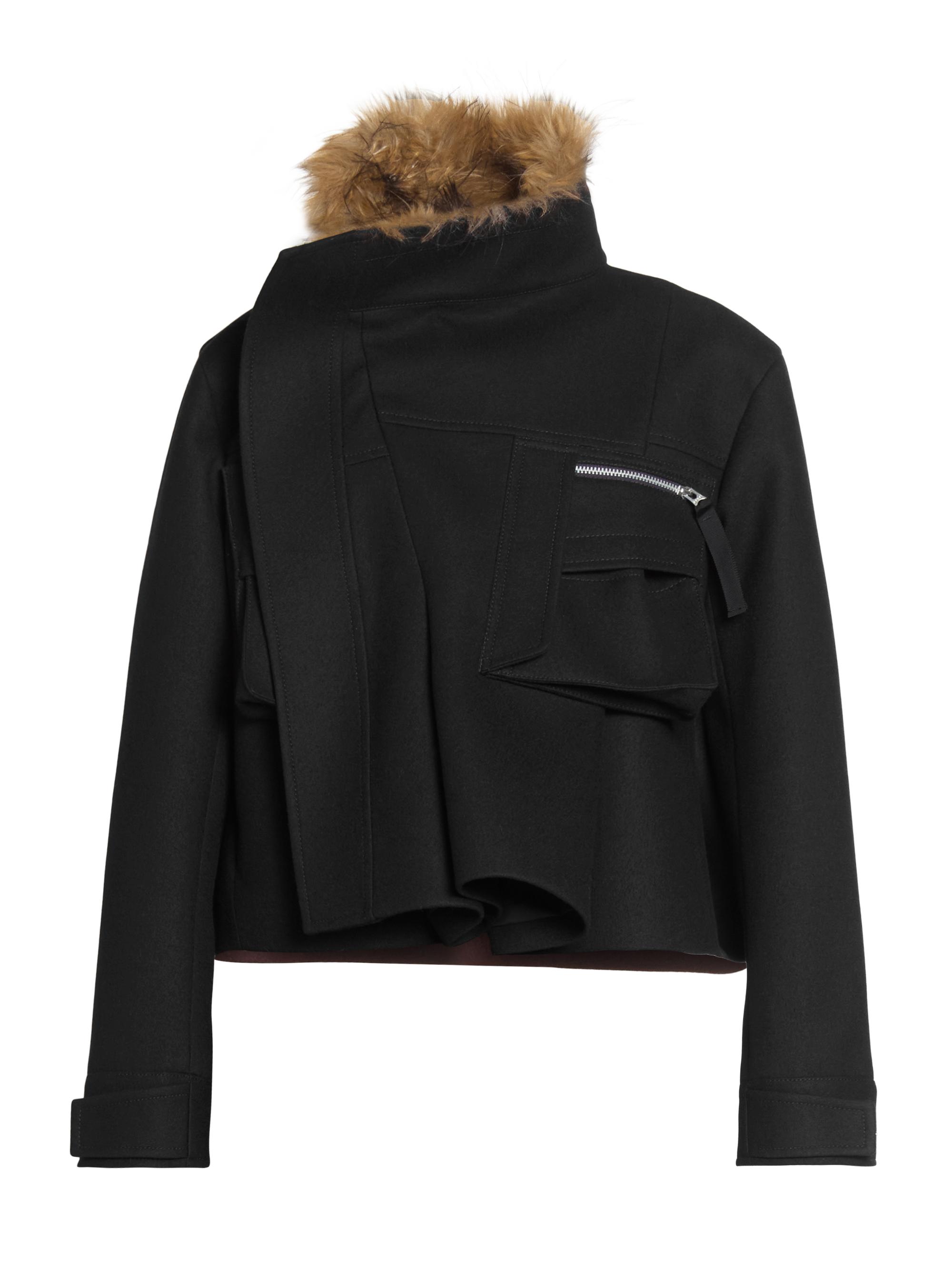 ジャケット・アウター sacai 25AW DoubleFaced WoolMelton 1/2 SACAI | DENIM WOOL MELTON JACKET