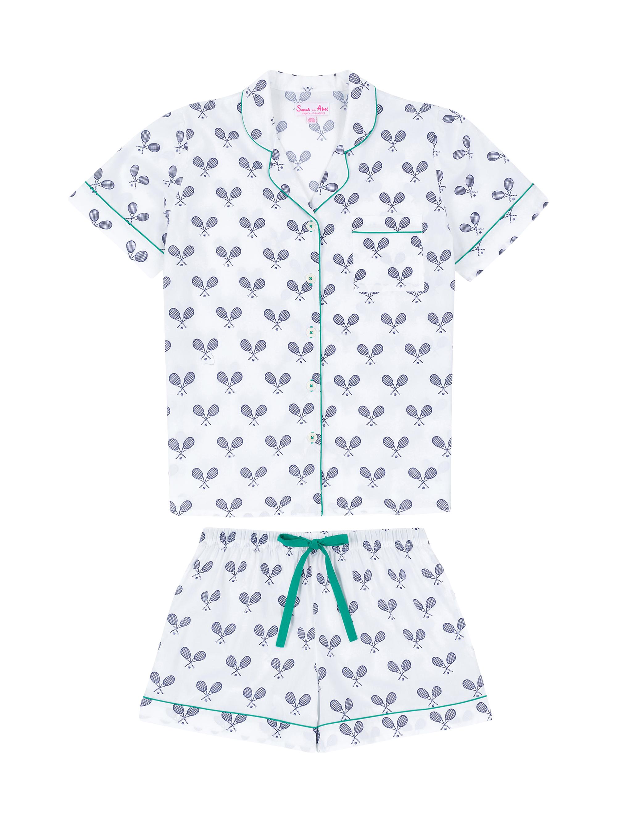 Sant and Abel Women's Tennis Short Pajama Set - Navy
