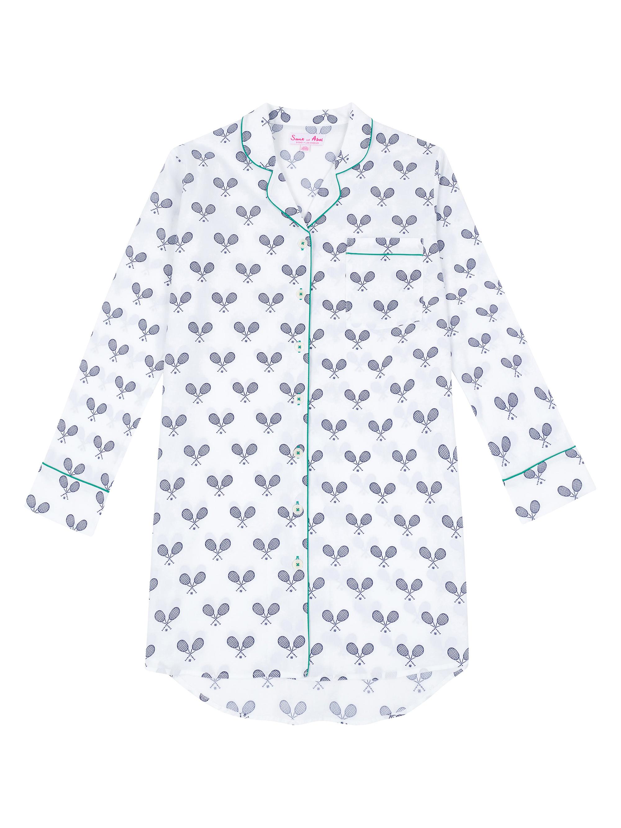 Sant and Abel Women's Tennis Night Shirt - Navy