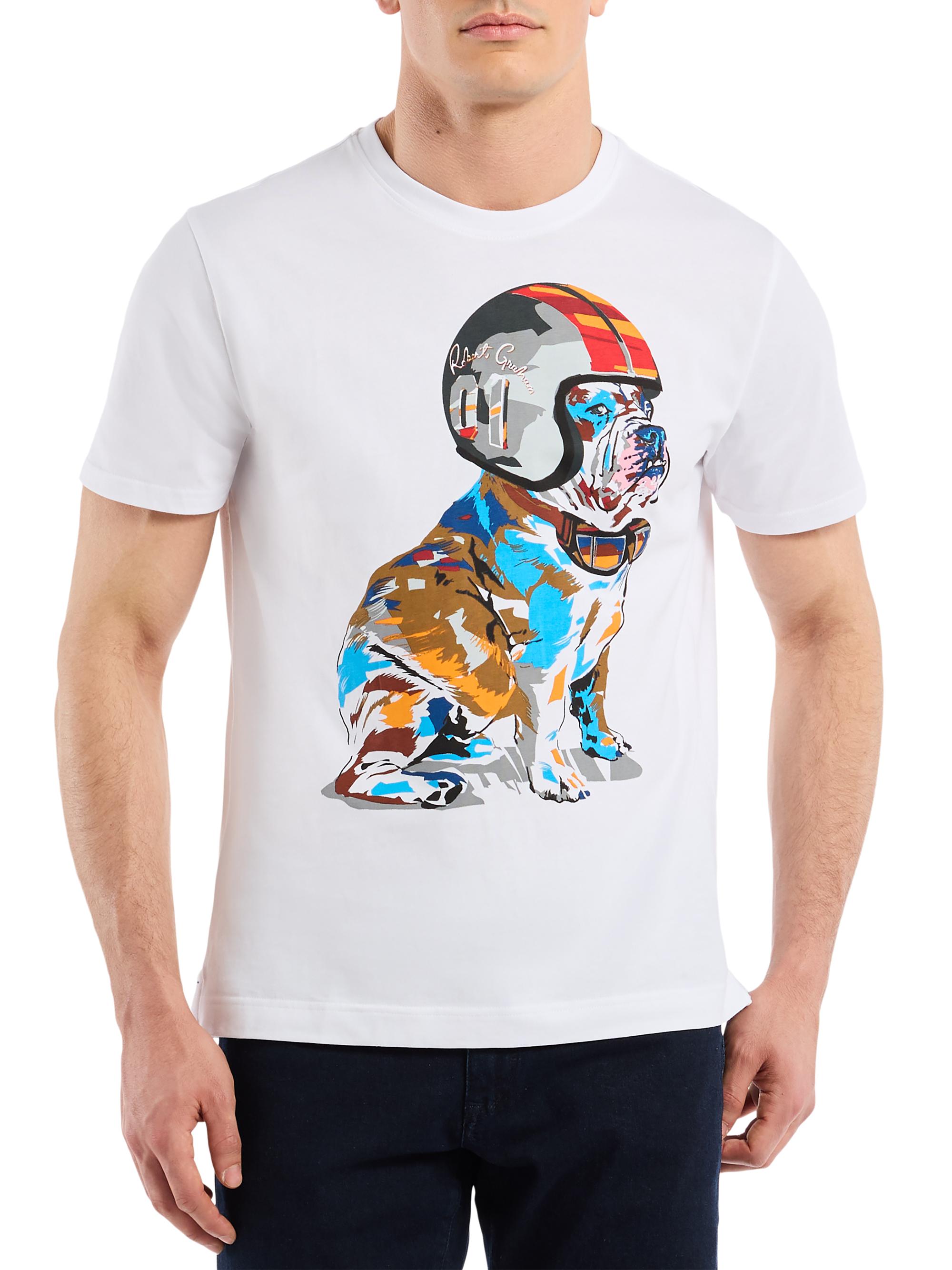 Robert Graham Men's Racer Graham Graphic Short-Sleeve T-Shirt - White