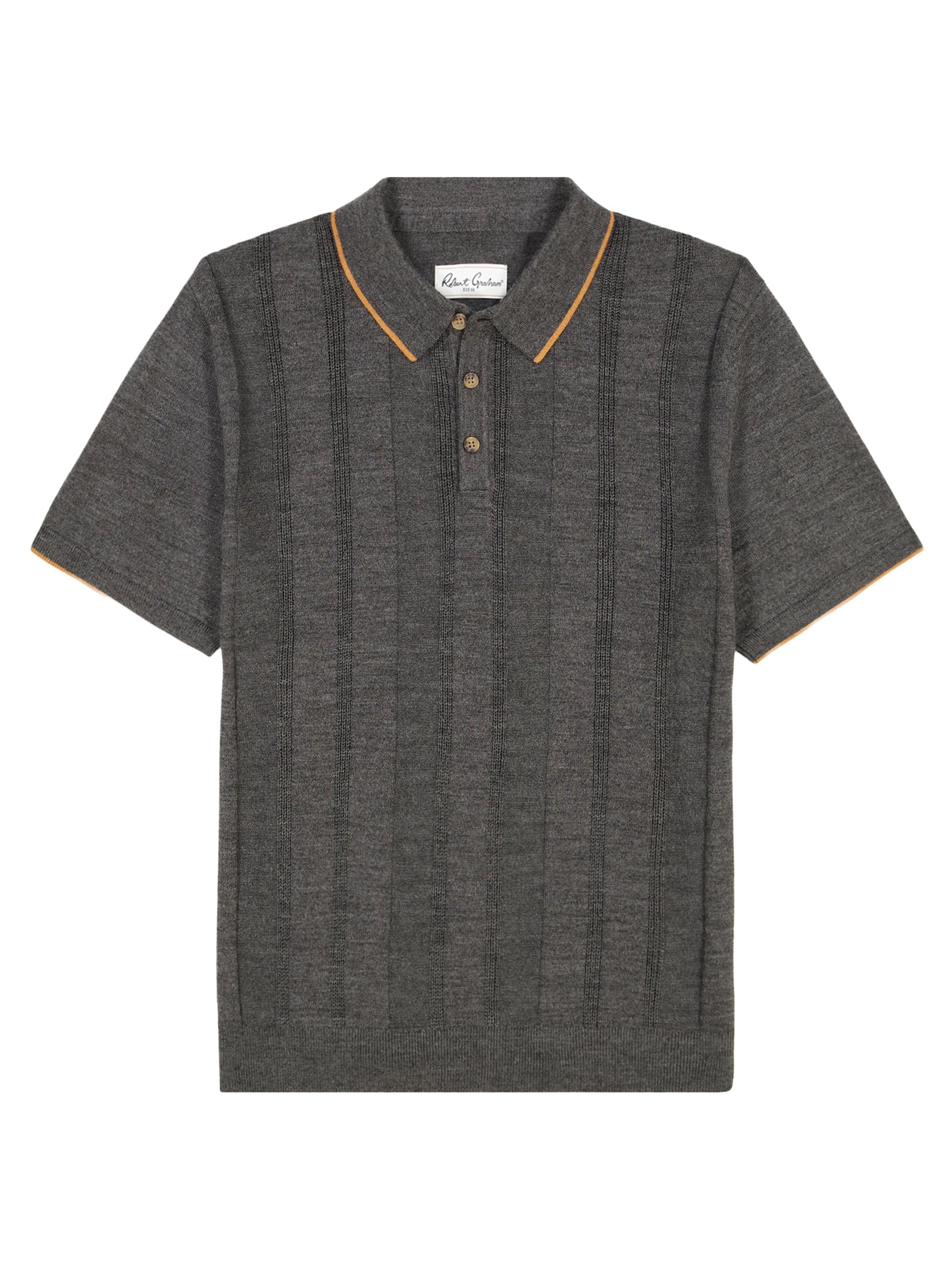 Robert Graham Men's Walton Cotton & Silk Zip Sweater - Charcoal