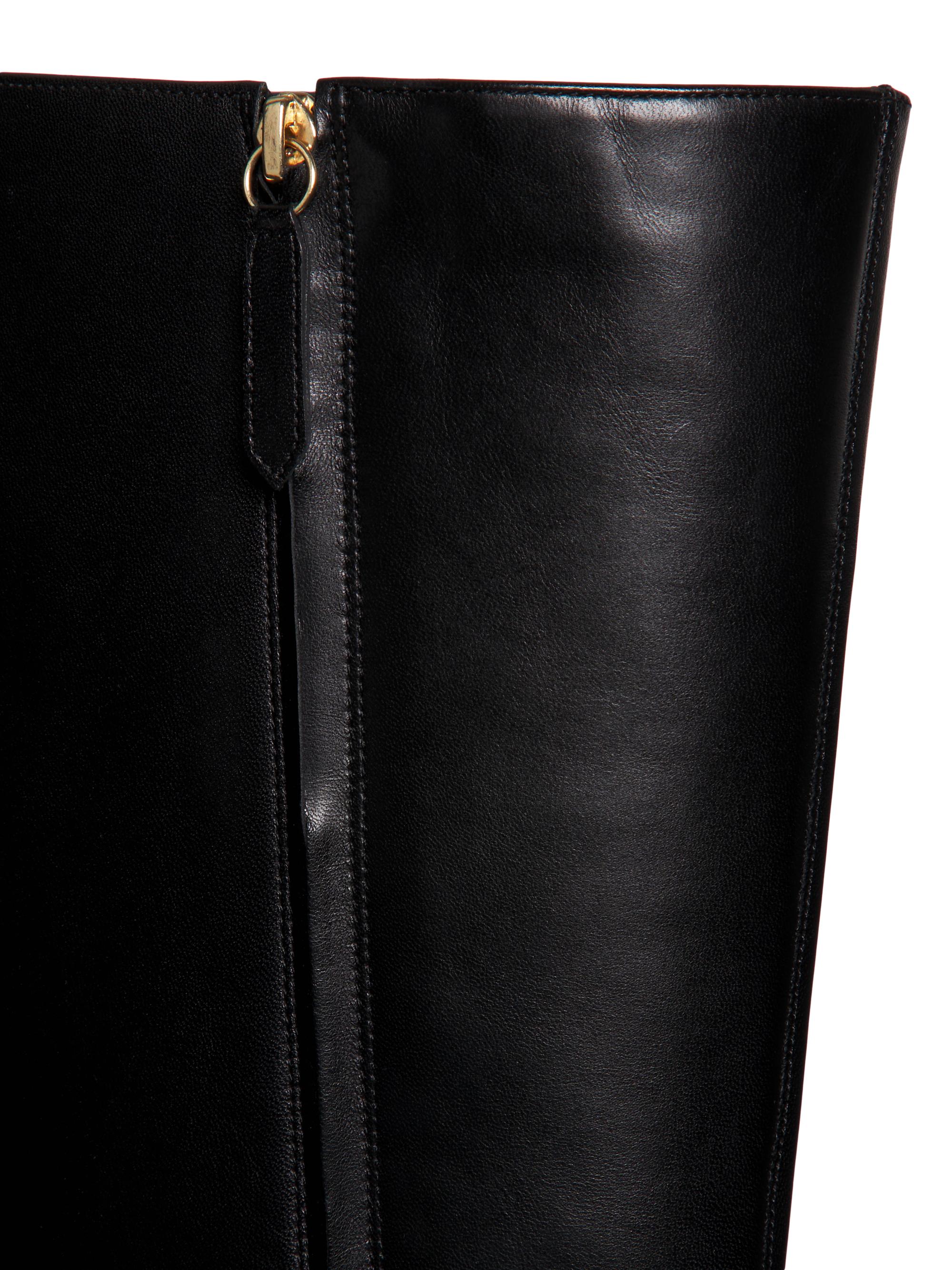 22élevé 85MM Leather Knee-High Boots | Saks Fifth Avenue