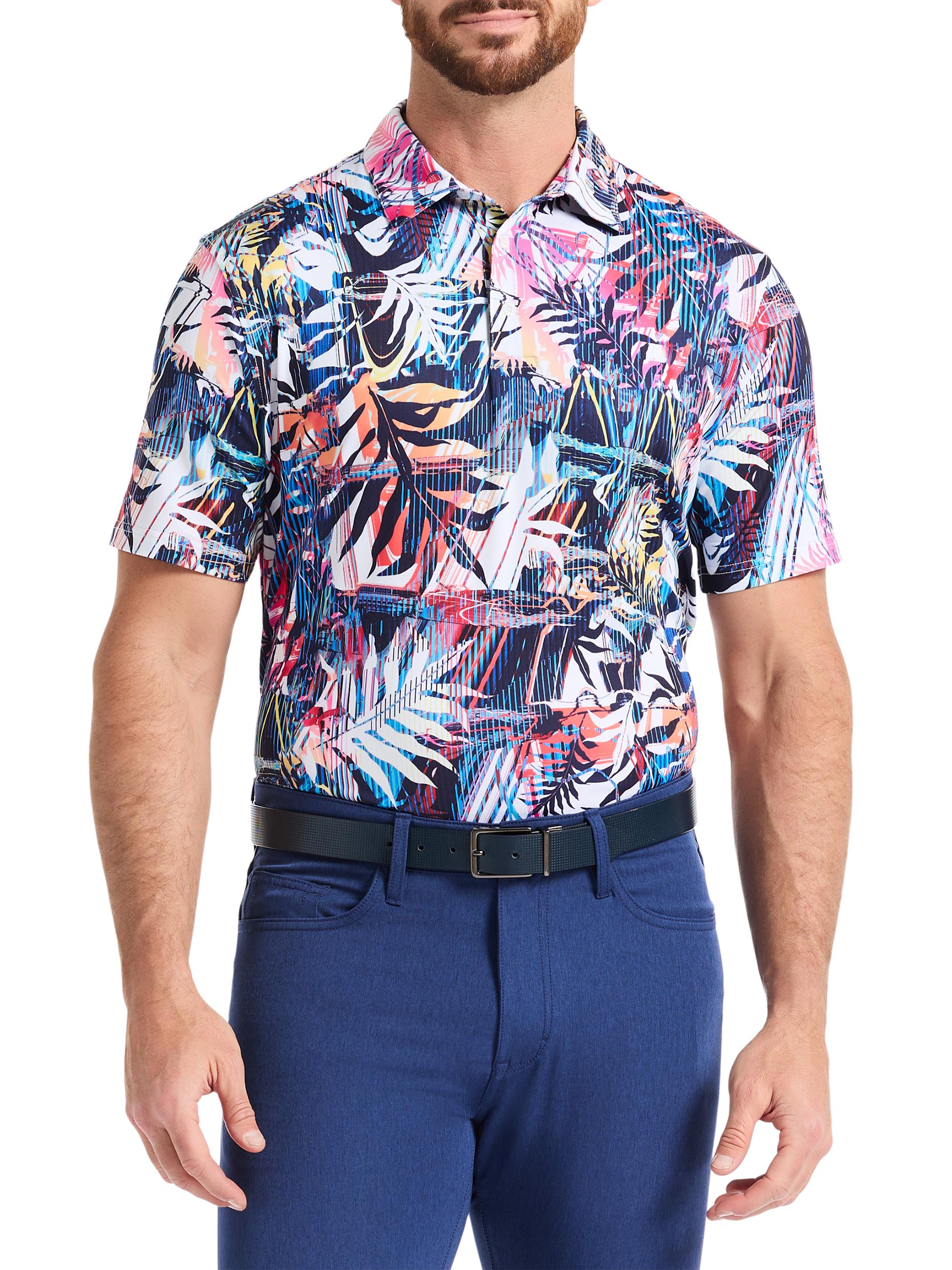 Robert Graham Men's Palm Dreams Performance Polo Shirt
