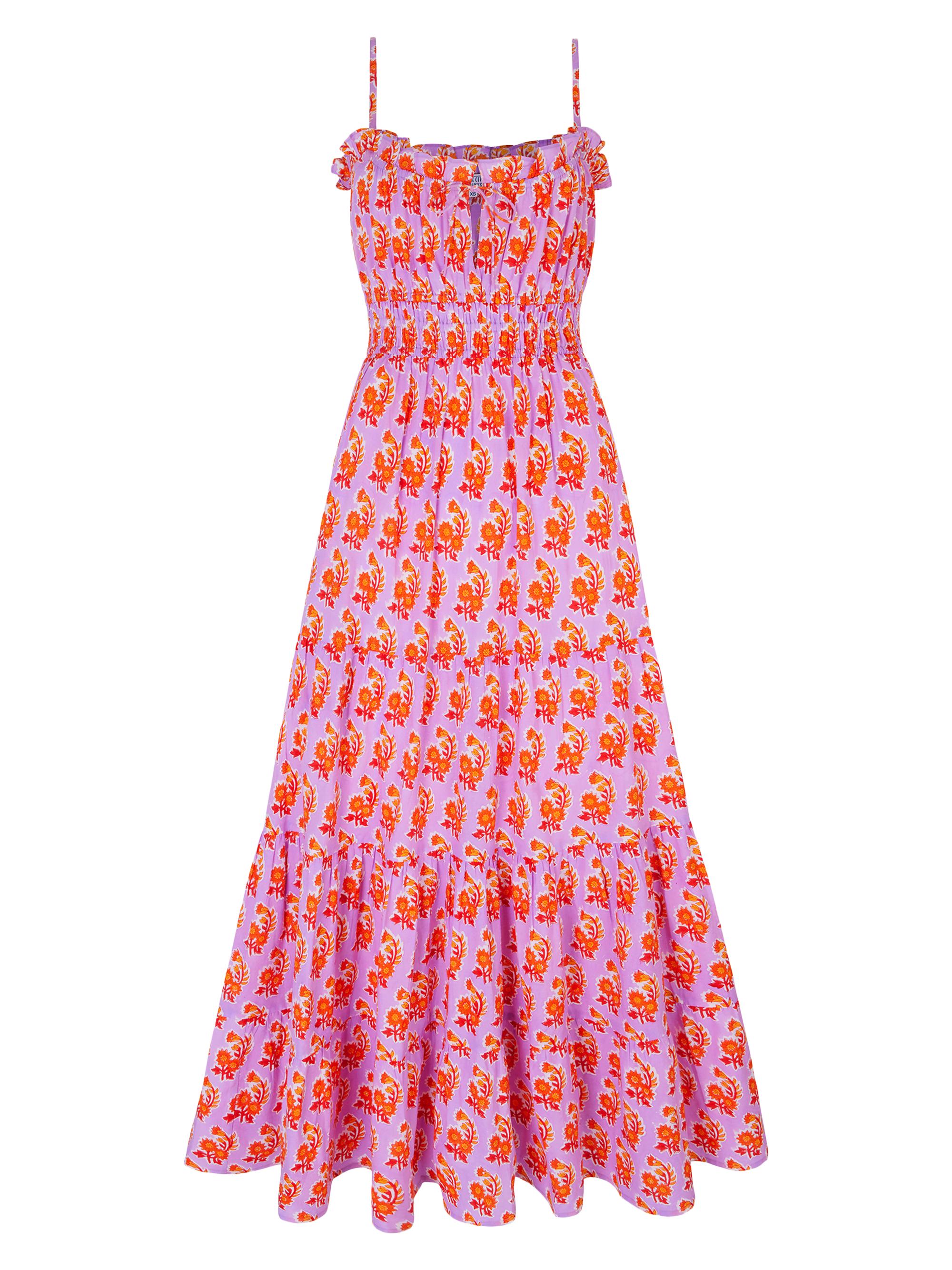 Pink City Prints Lilac Zinnia Seychelles Dress | Saks Fifth Avenue