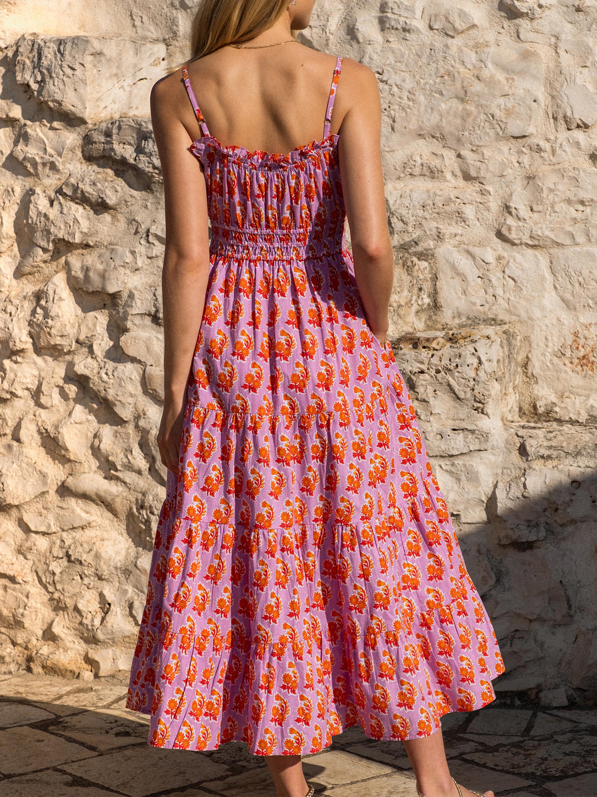 Pink City Prints Lilac Zinnia Seychelles Dress | Saks Fifth Avenue