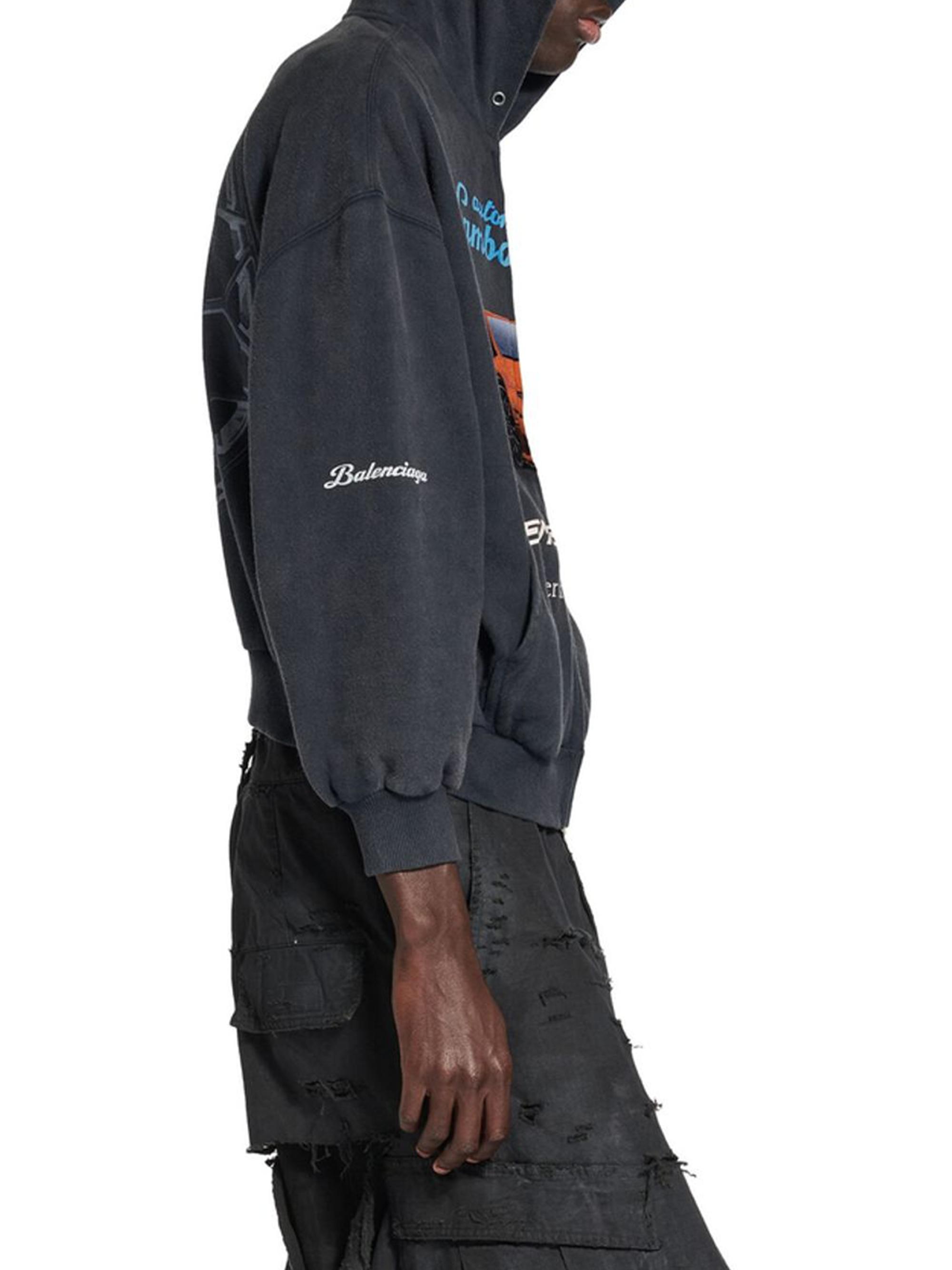 Balenciaga x Automobili Lamborghini Zip-Up Small Fit Hoodie