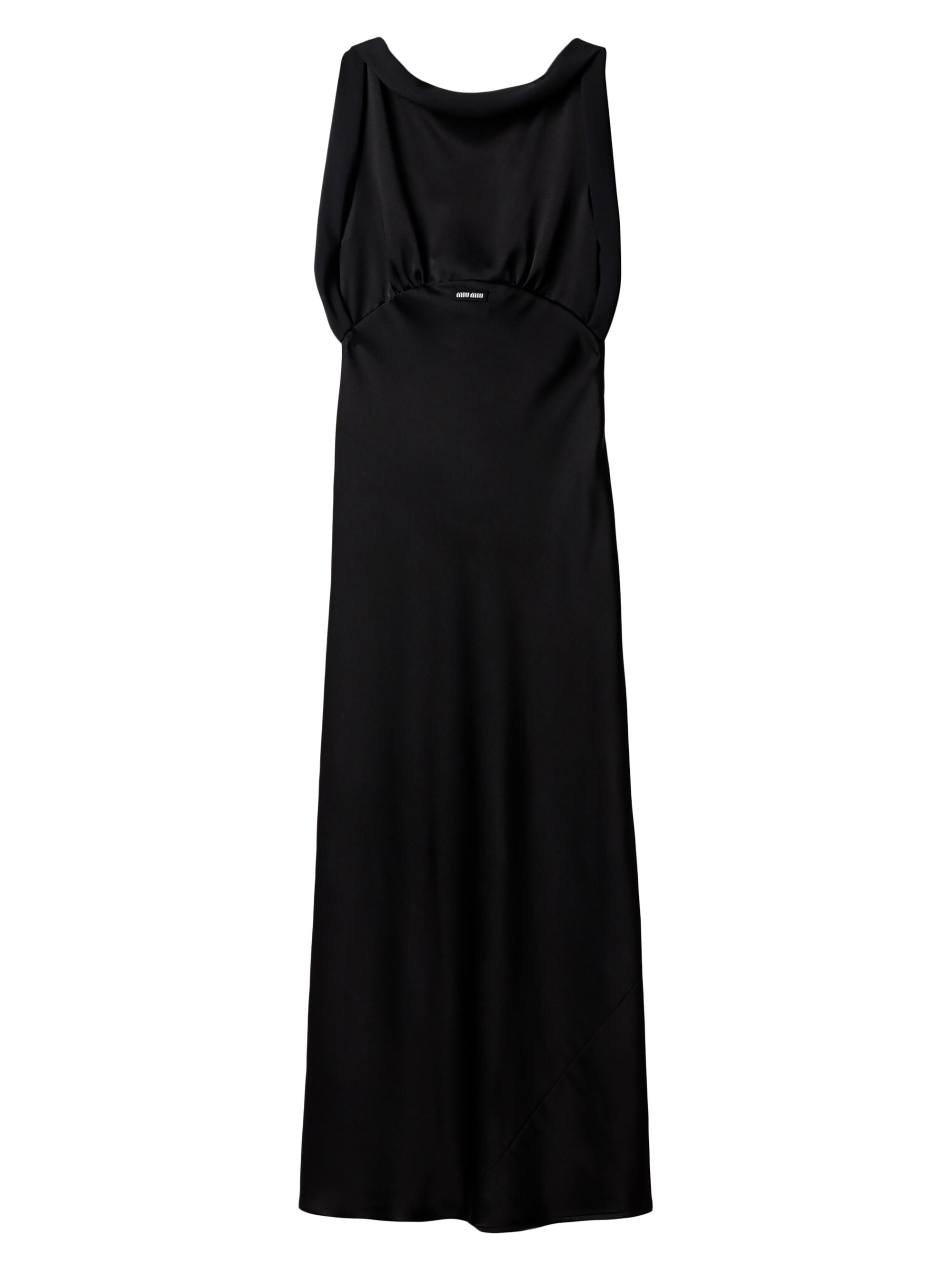 Miu Miu Women's Long Satin Dress - Black