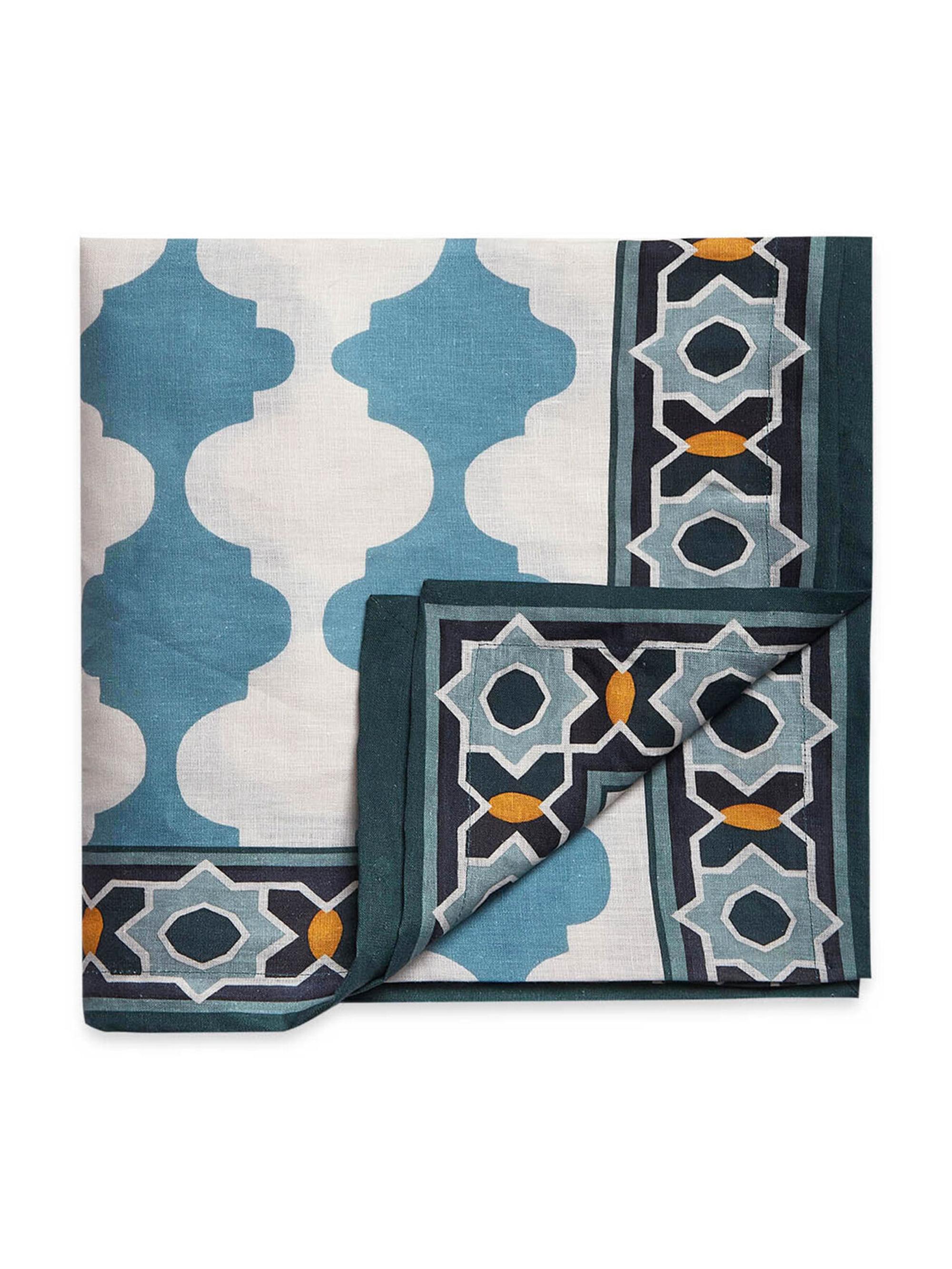 La DoubleJ Medium Tablecloth (70.9''x 110.2'') - Sky Blue