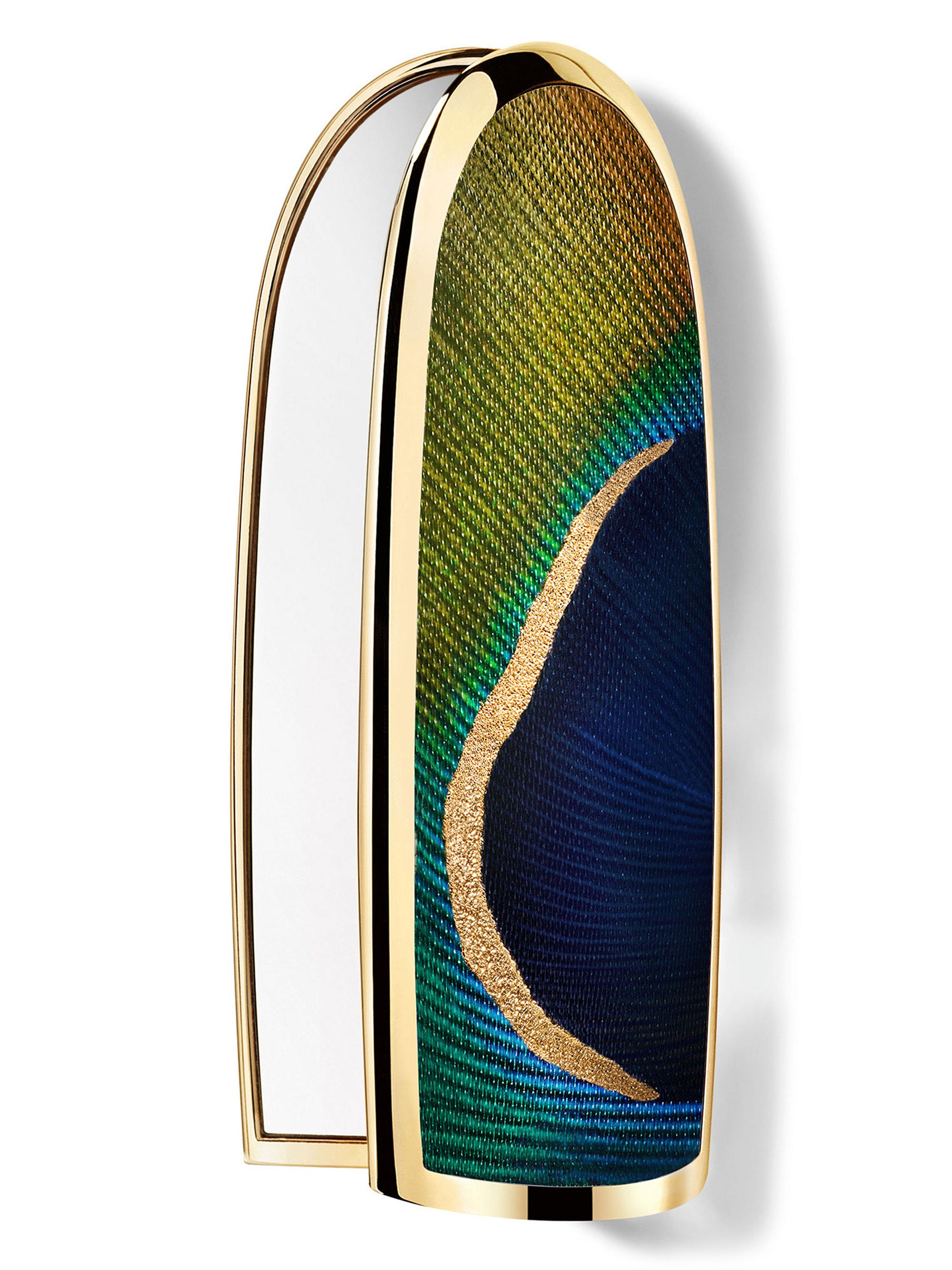 GUERLAIN Women's Limited Edition Rouge G Customizable Lipstick Case - Peacock