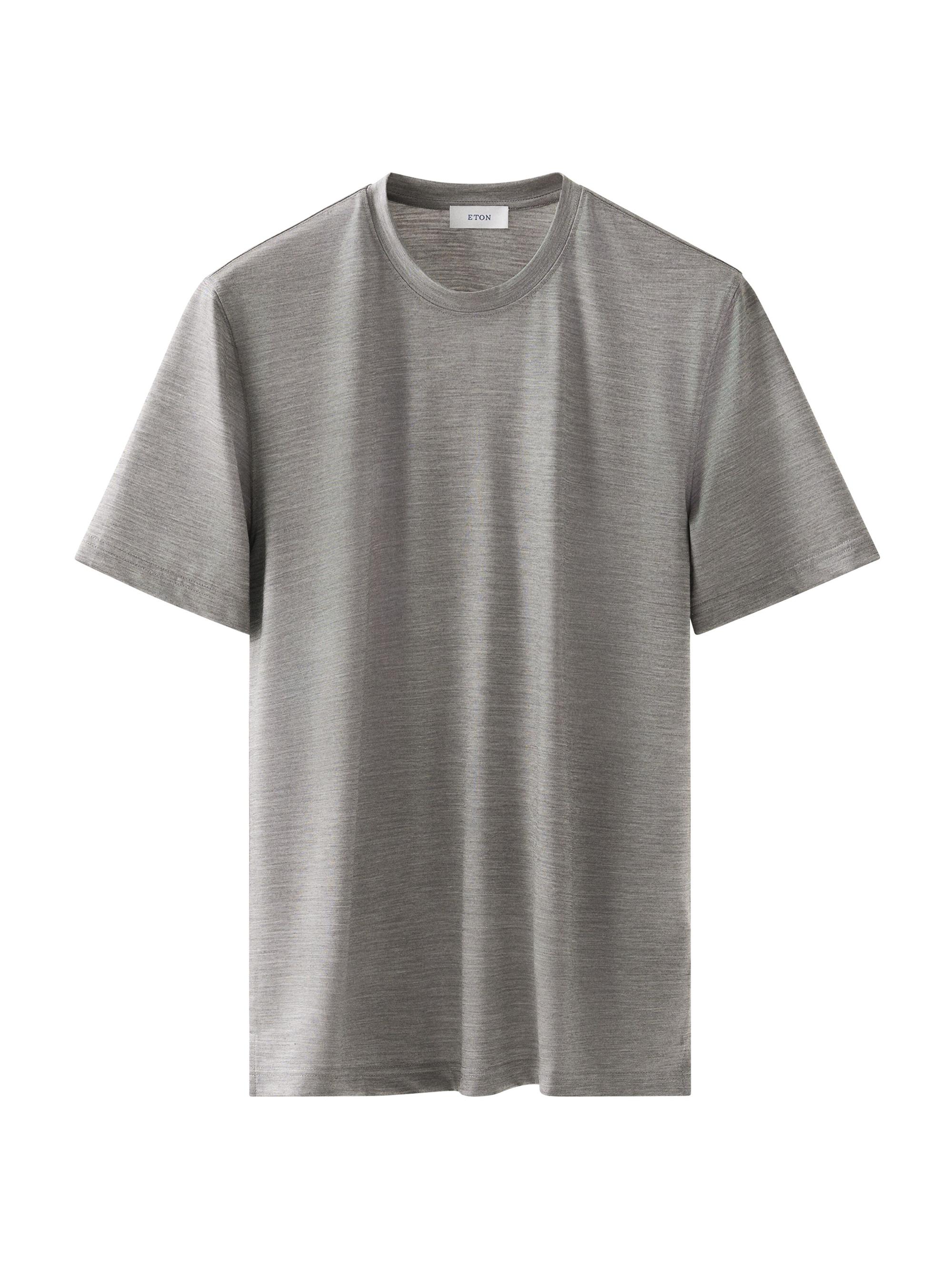 Eton Men's Merino Wool T-Shirt - Grey