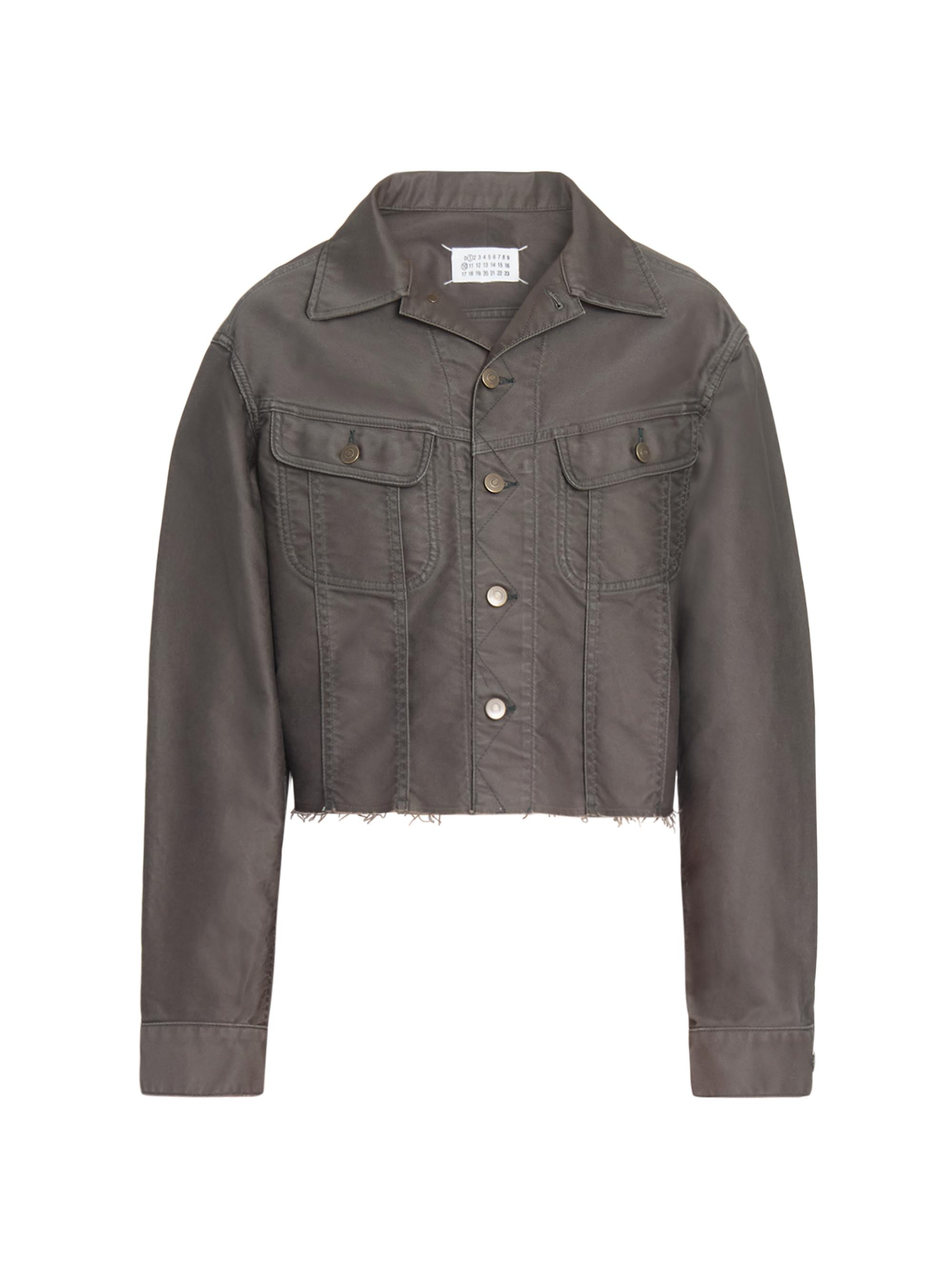 Maison Margiela Women's Coated Denim Jacket - Carbon