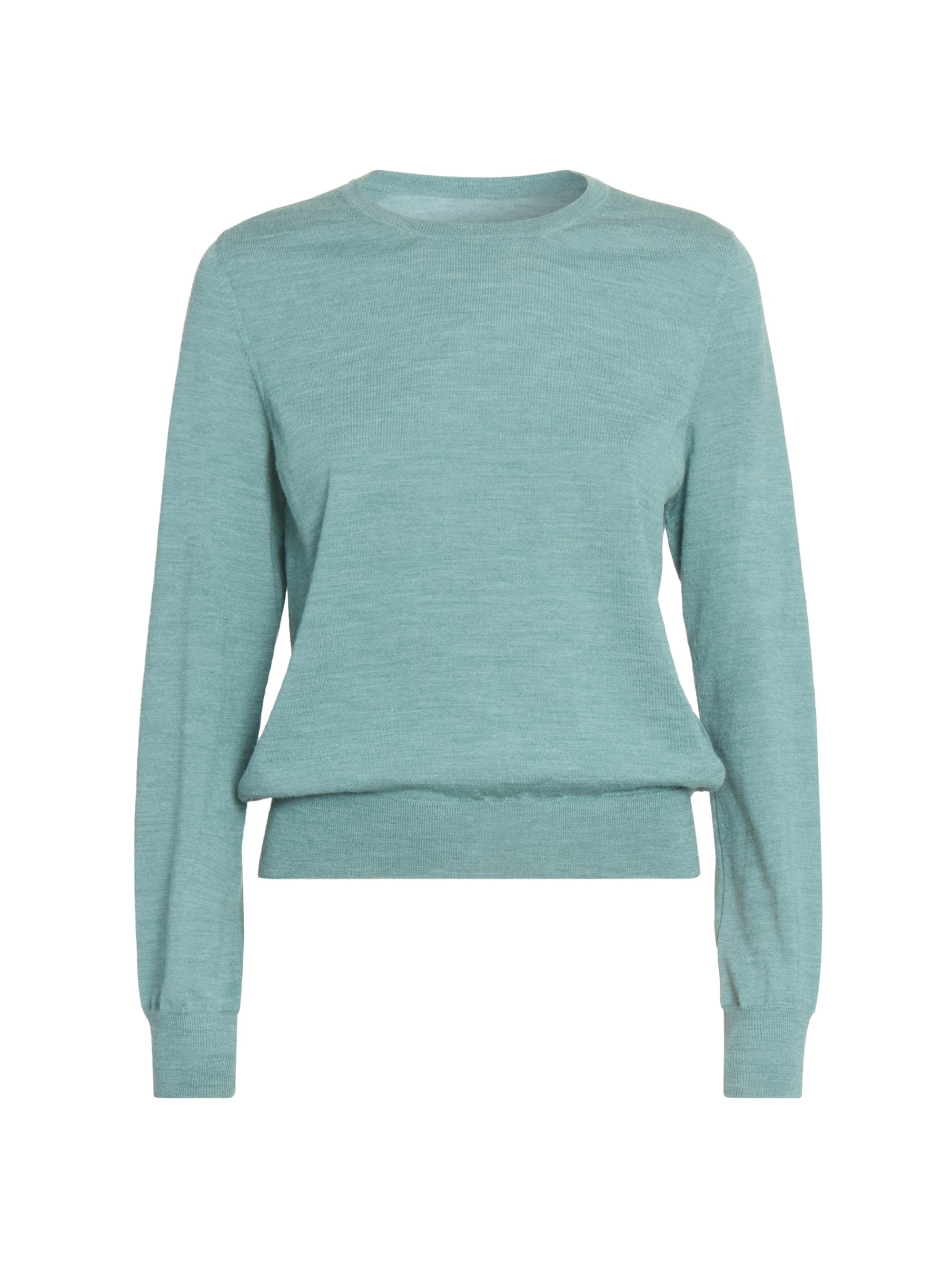 Maison Margiela Women's Fine Wool Crewneck Sweater - Green