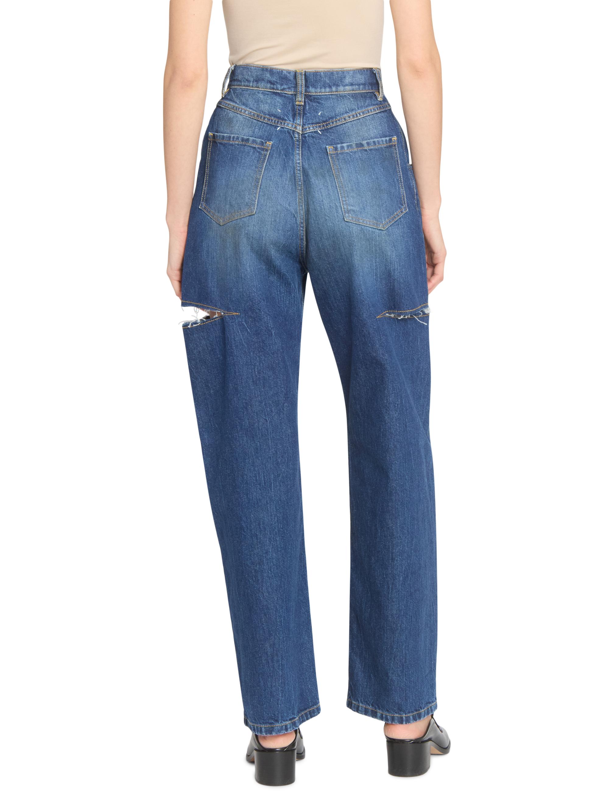 パンツ Maison Margiela 22SS Indigo Flared Jeans Maison Margiela Side Slash 5-Pocket Jeans | Saks Fifth Avenue