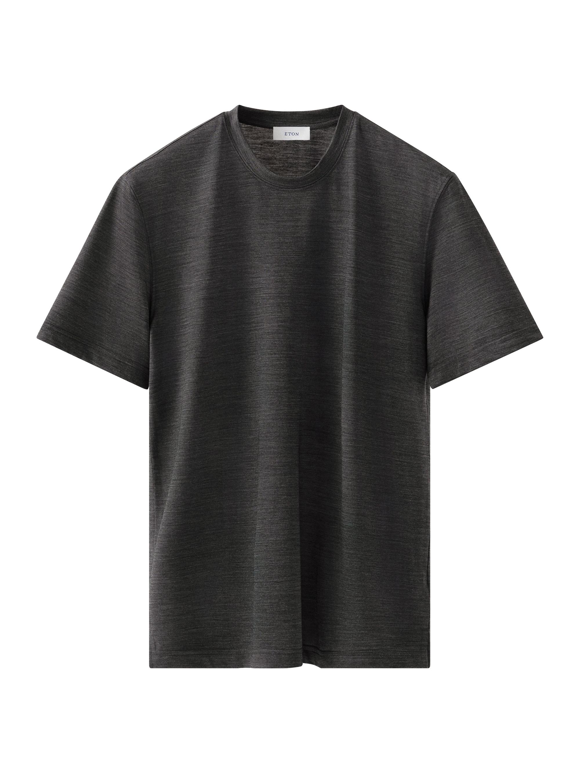 Eton Men's Merino Wool T-Shirt - Dark Grey