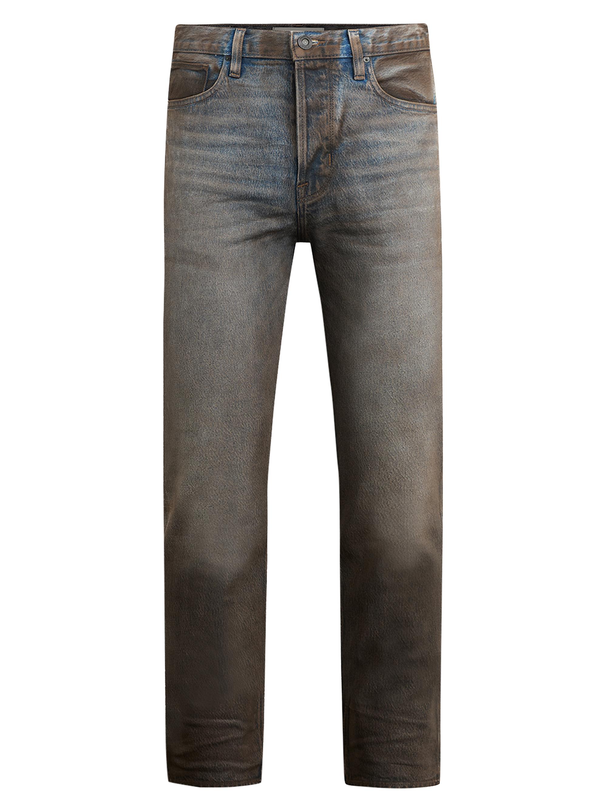 Hudson Jeans Men's Wes Classic Coated Straight Jeans - Chocolate