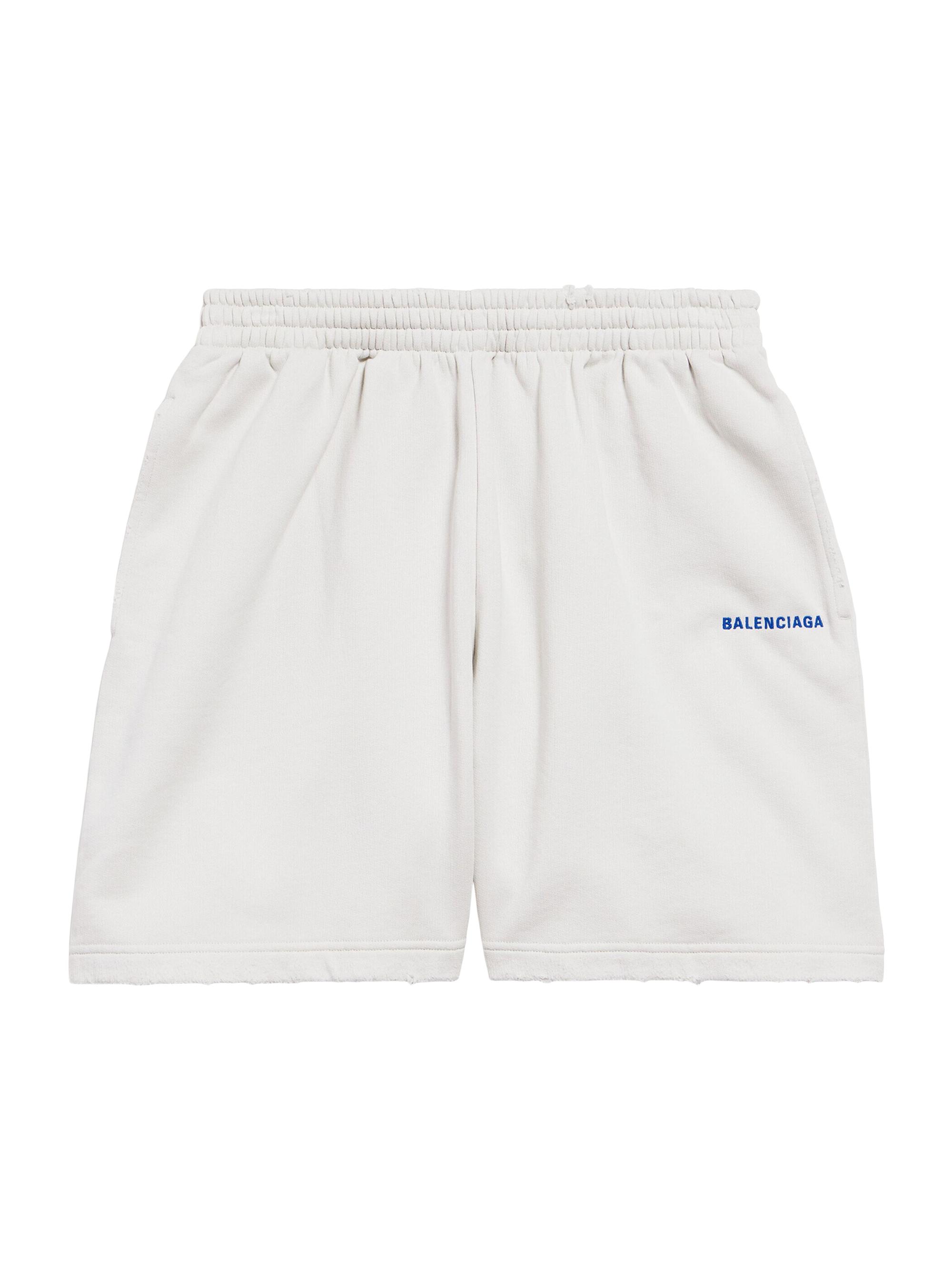 Balenciaga Men's Back Shorts - Dirty White