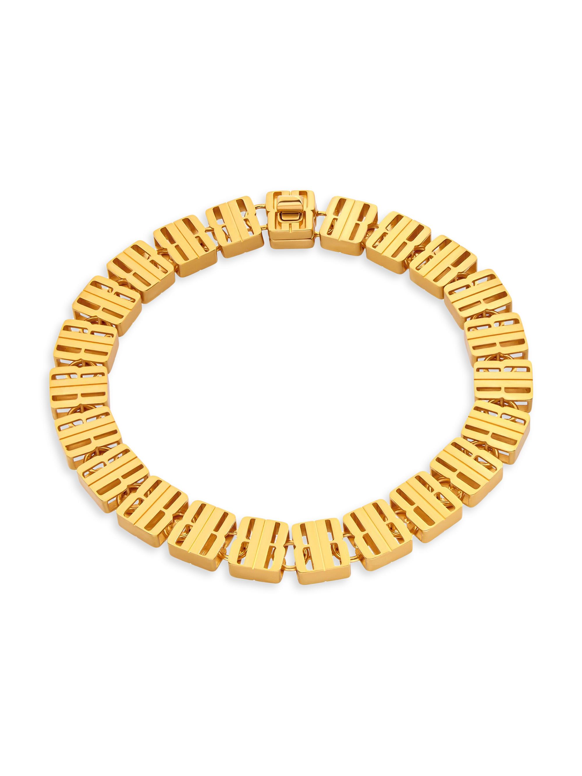 Balenciaga Women's Nano Link Necklace - Gold