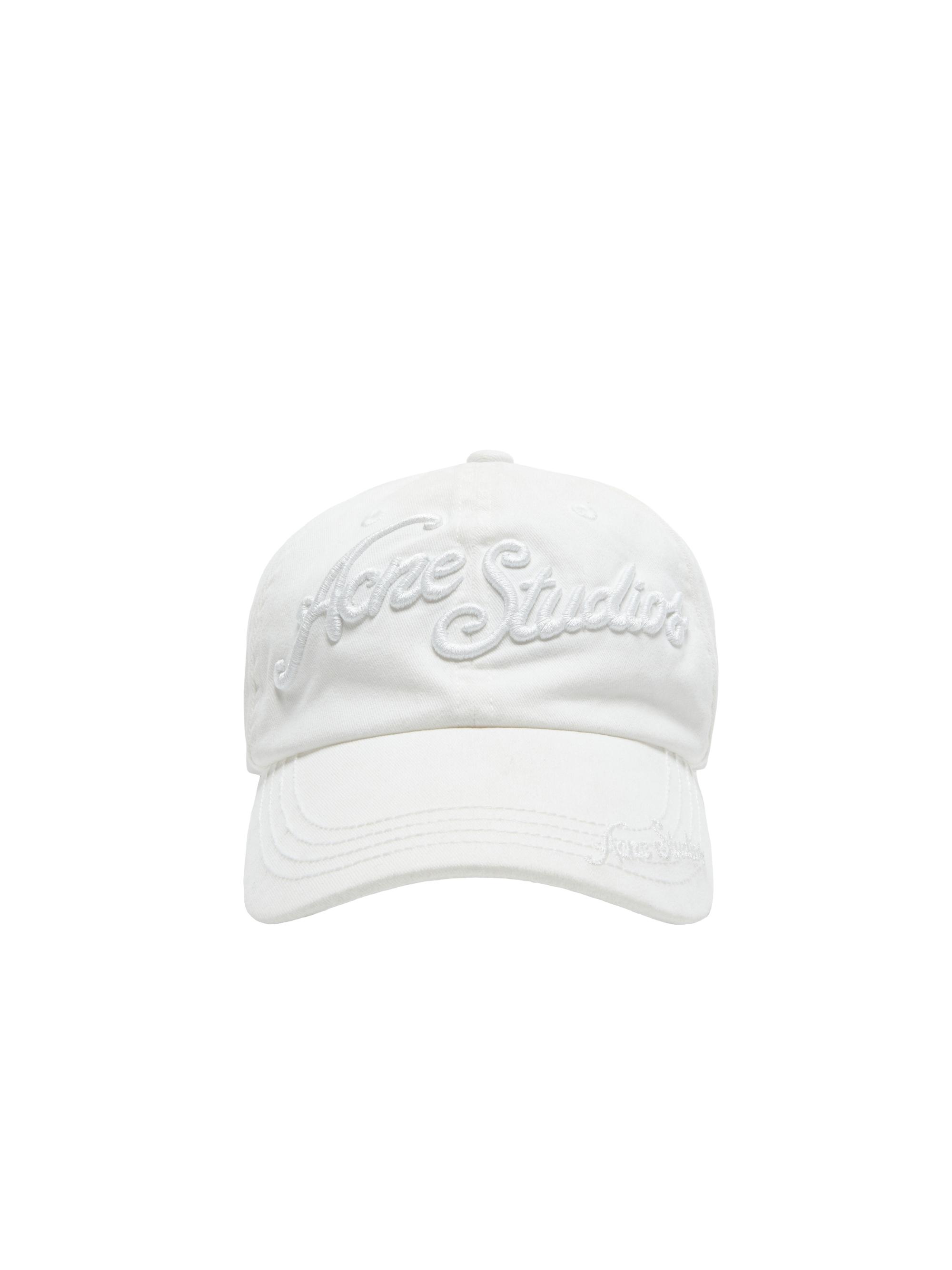 Acne Studios Women's Carliy Venice Graphic Baseball Cap - White