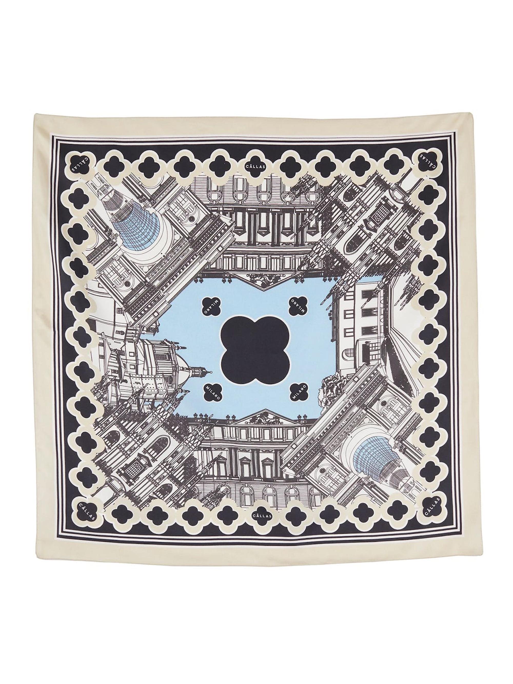 Callas Milano Women's Milan Scarf - Black White