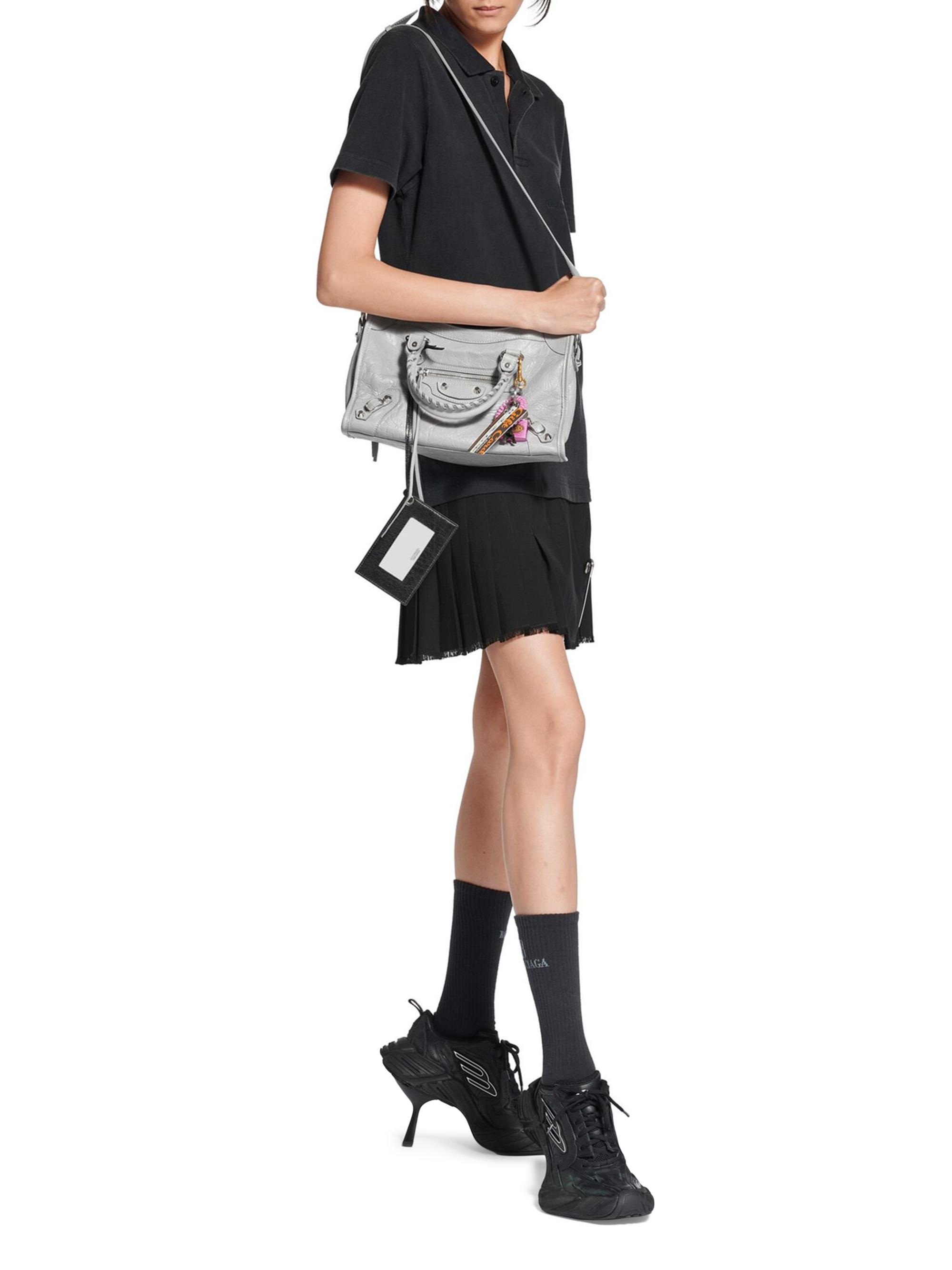 Balenciaga Women's Le City  Top Handle Bag - Light Grey