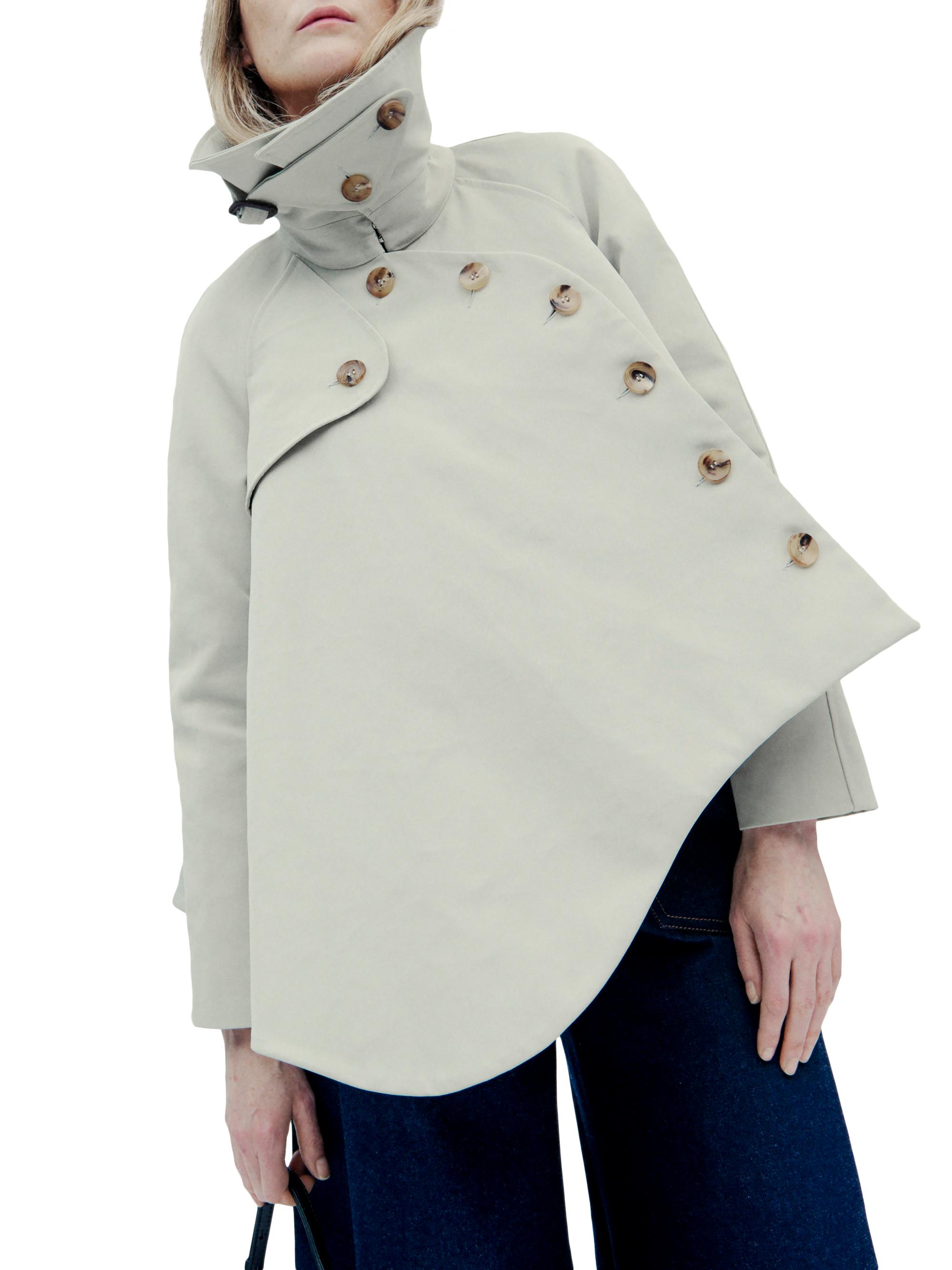 A.W.A.K.E. Mode Flared Gaberdine Trench Jacket | Saks Fifth Avenue