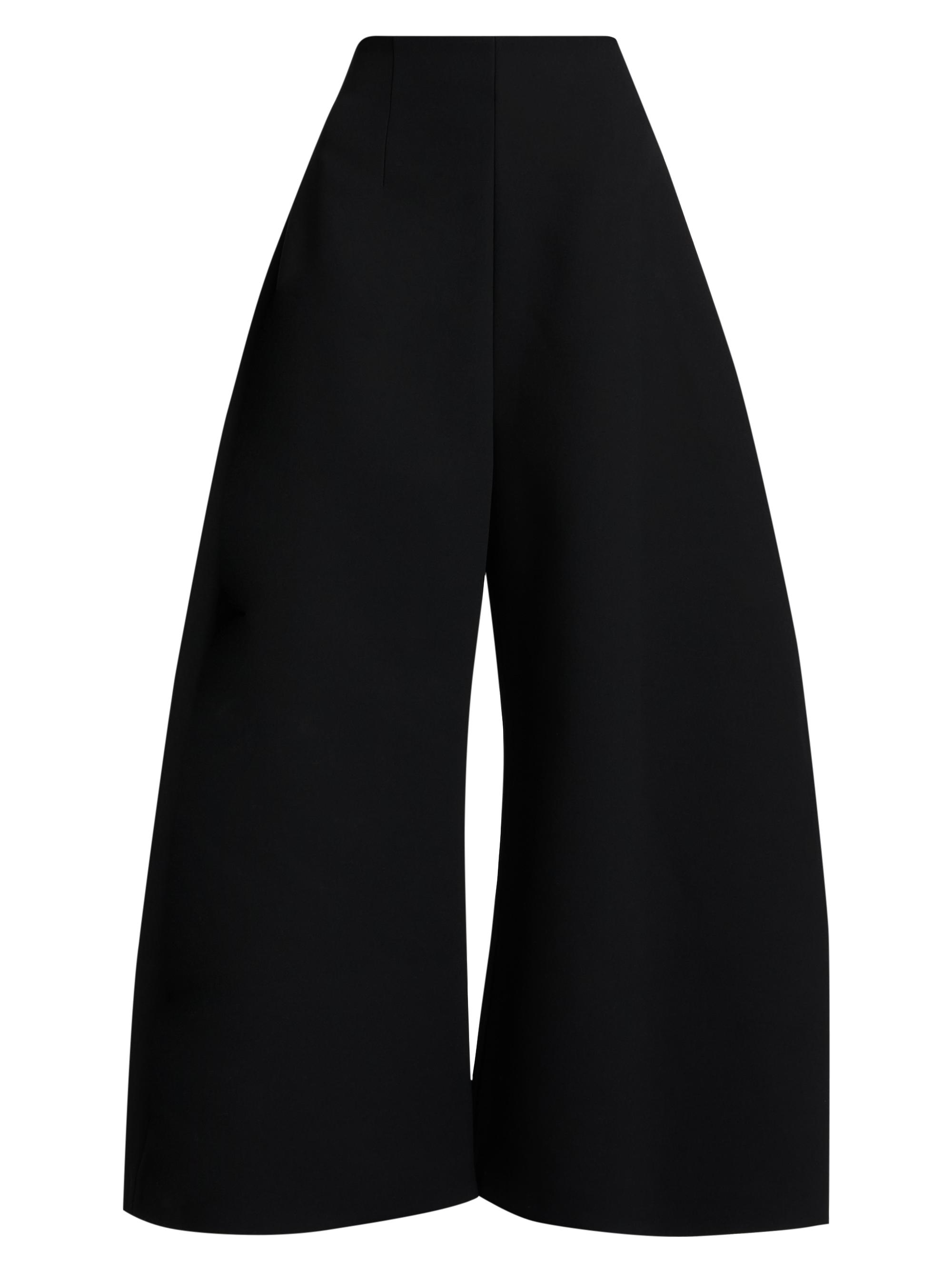A.W.A.K.E. Mode Women's High-Rise Rounded Trousers - Black