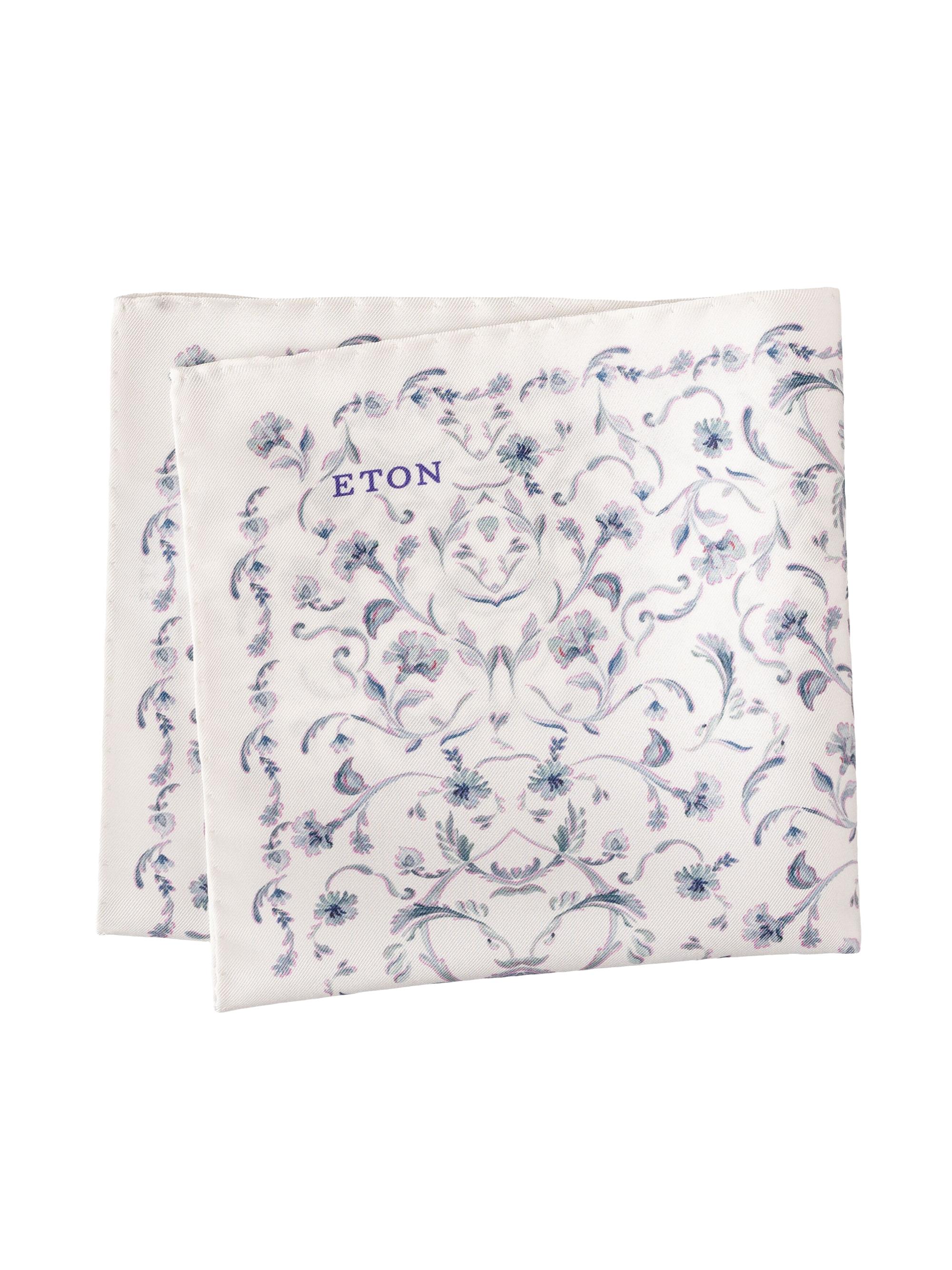 Eton Men's Floral Silk Pocket Square